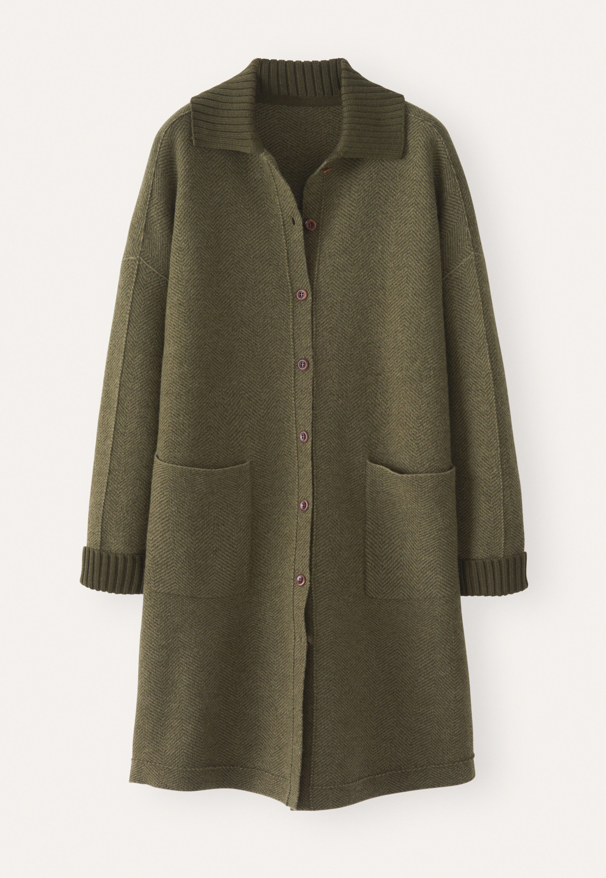 Herringbone coatigan