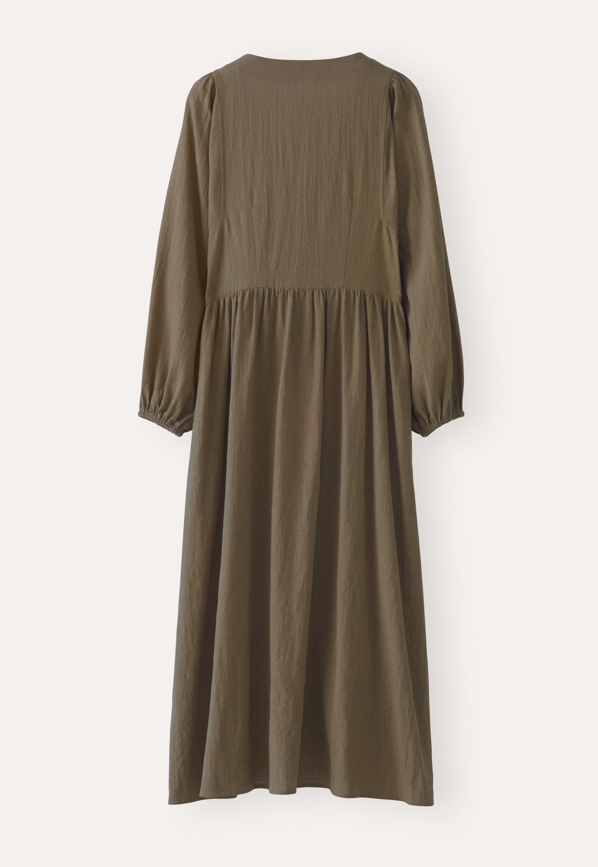 Gathered sleeve dress