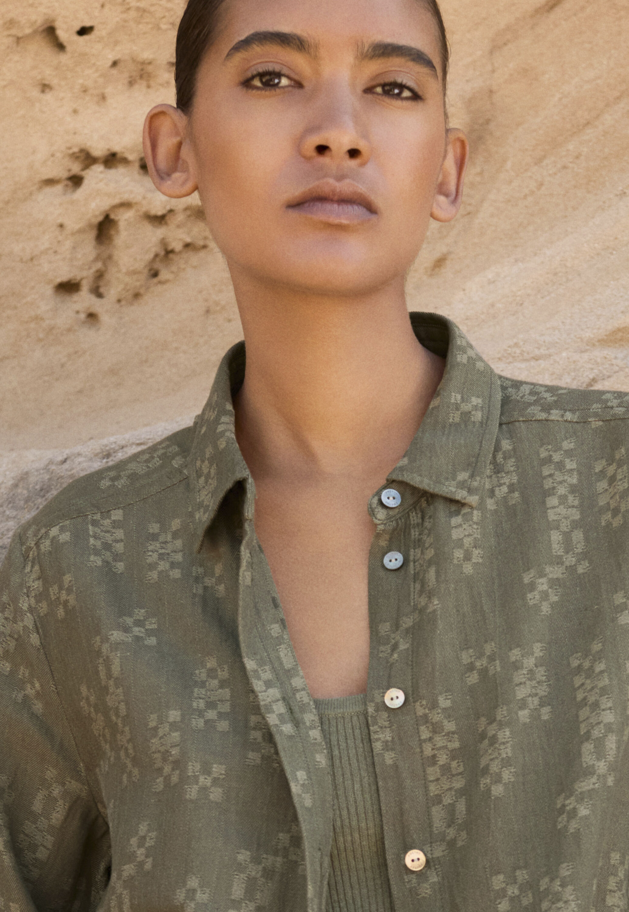 Jacquard overshirt