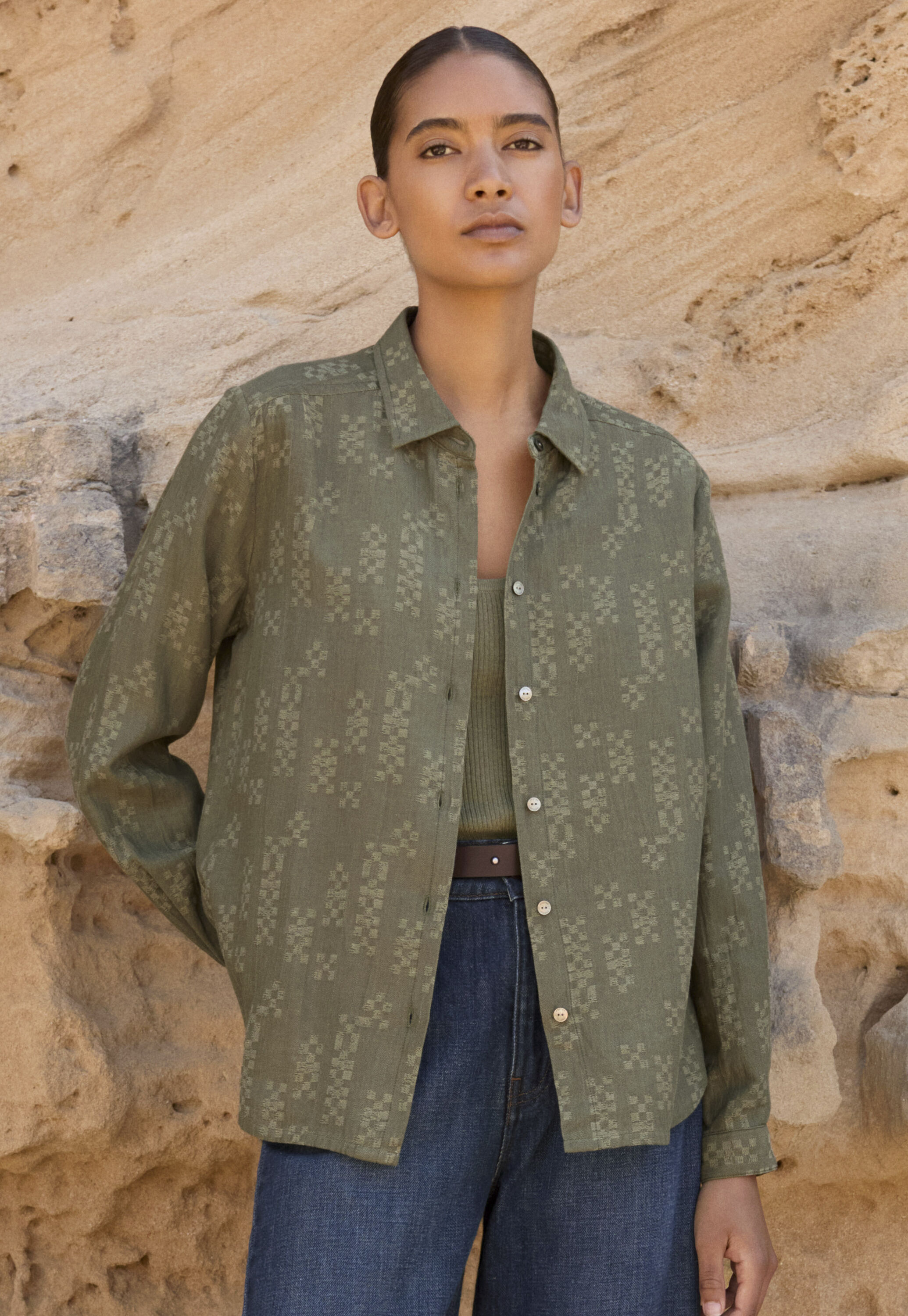 Jacquard overshirt