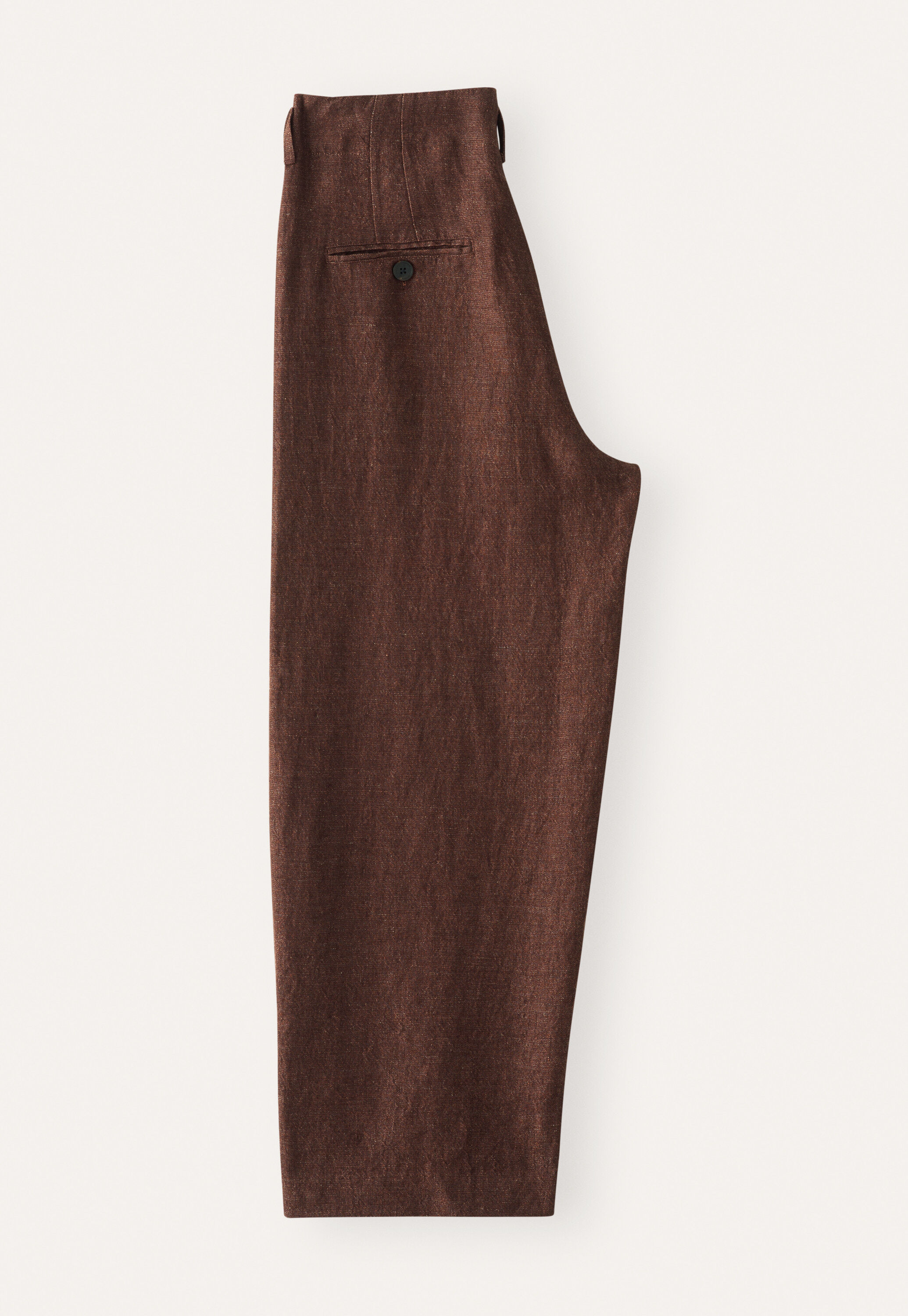 Barrel-leg trousers
