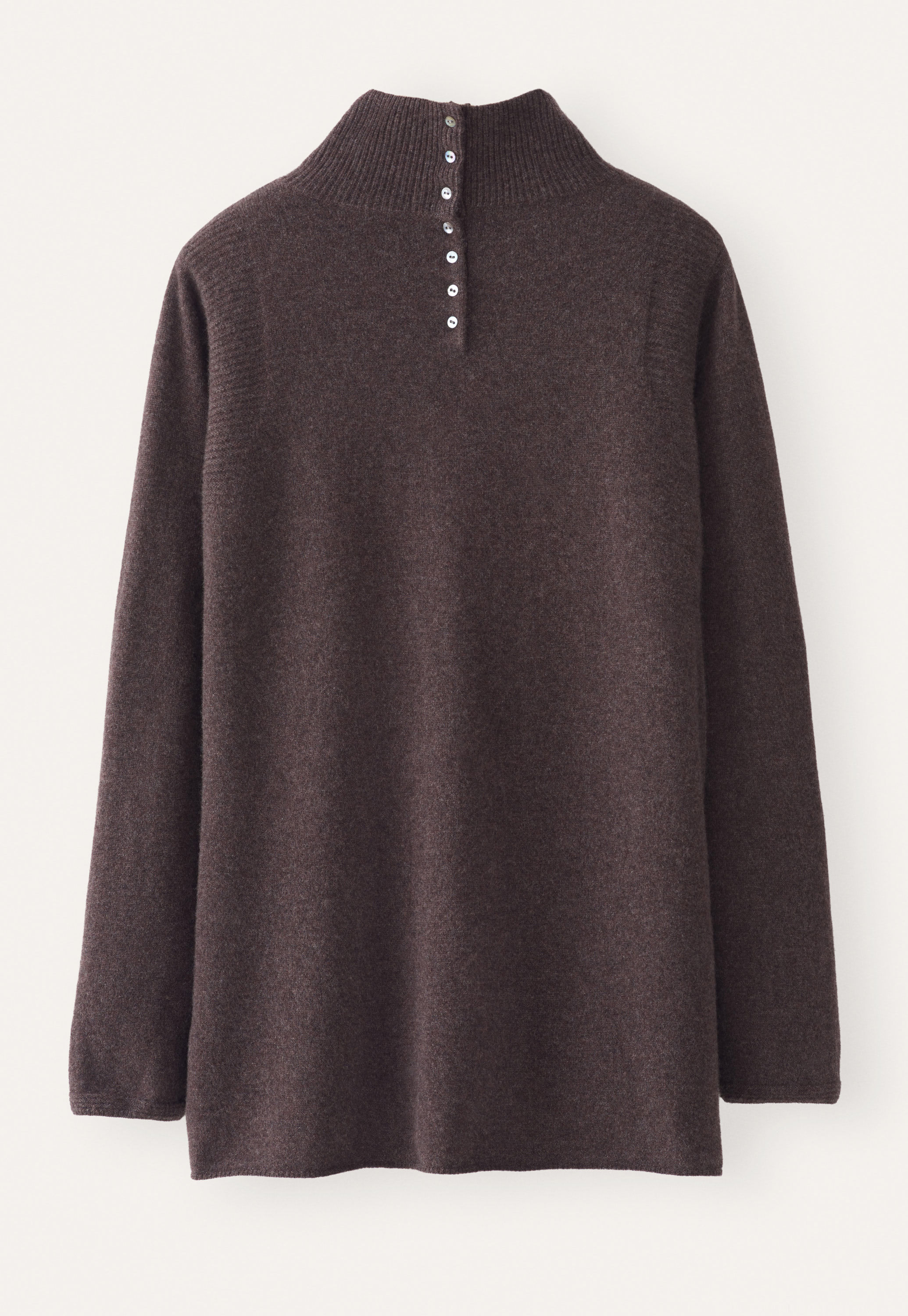 Garter-stitch sweater