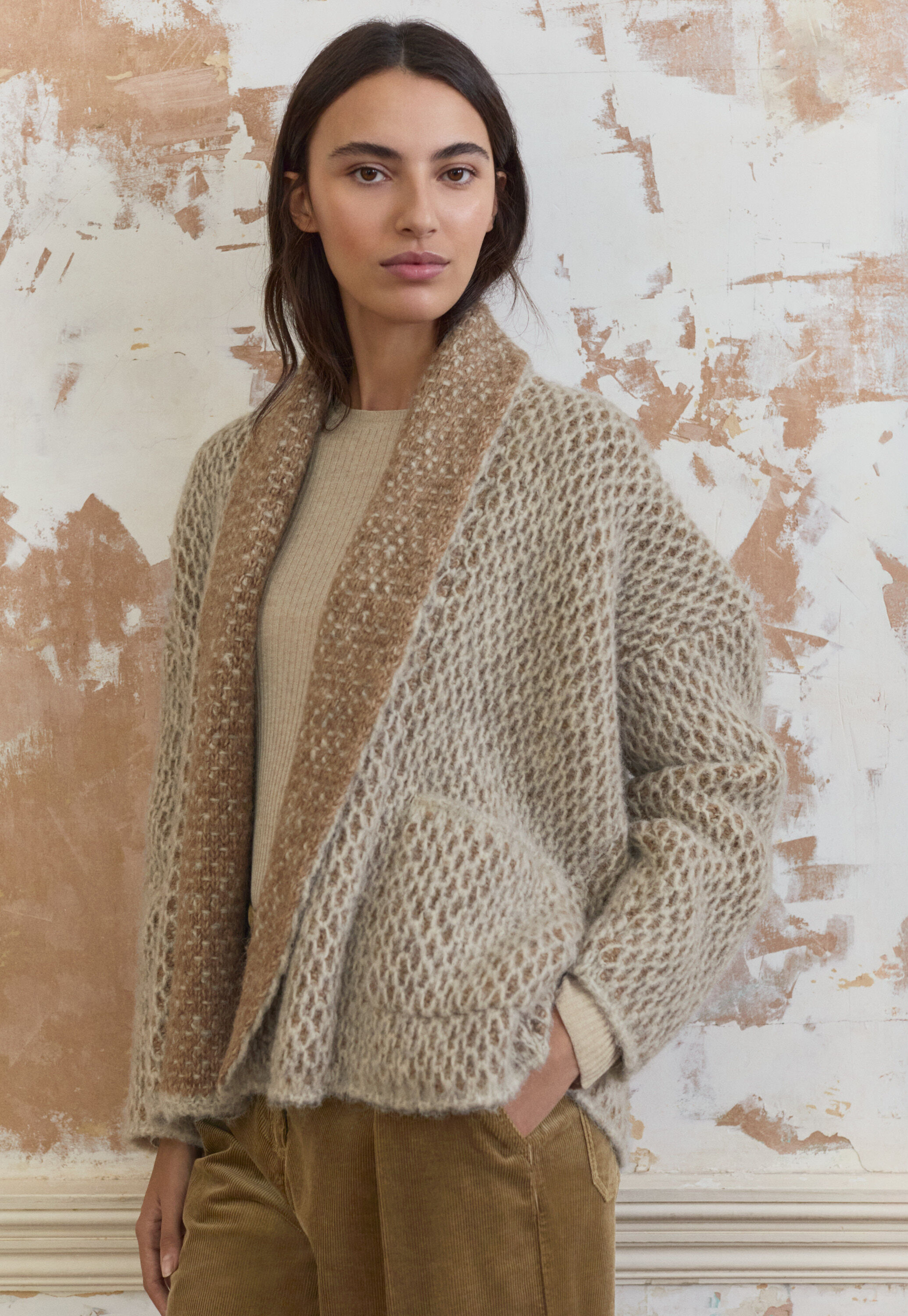 Shawl cardigan