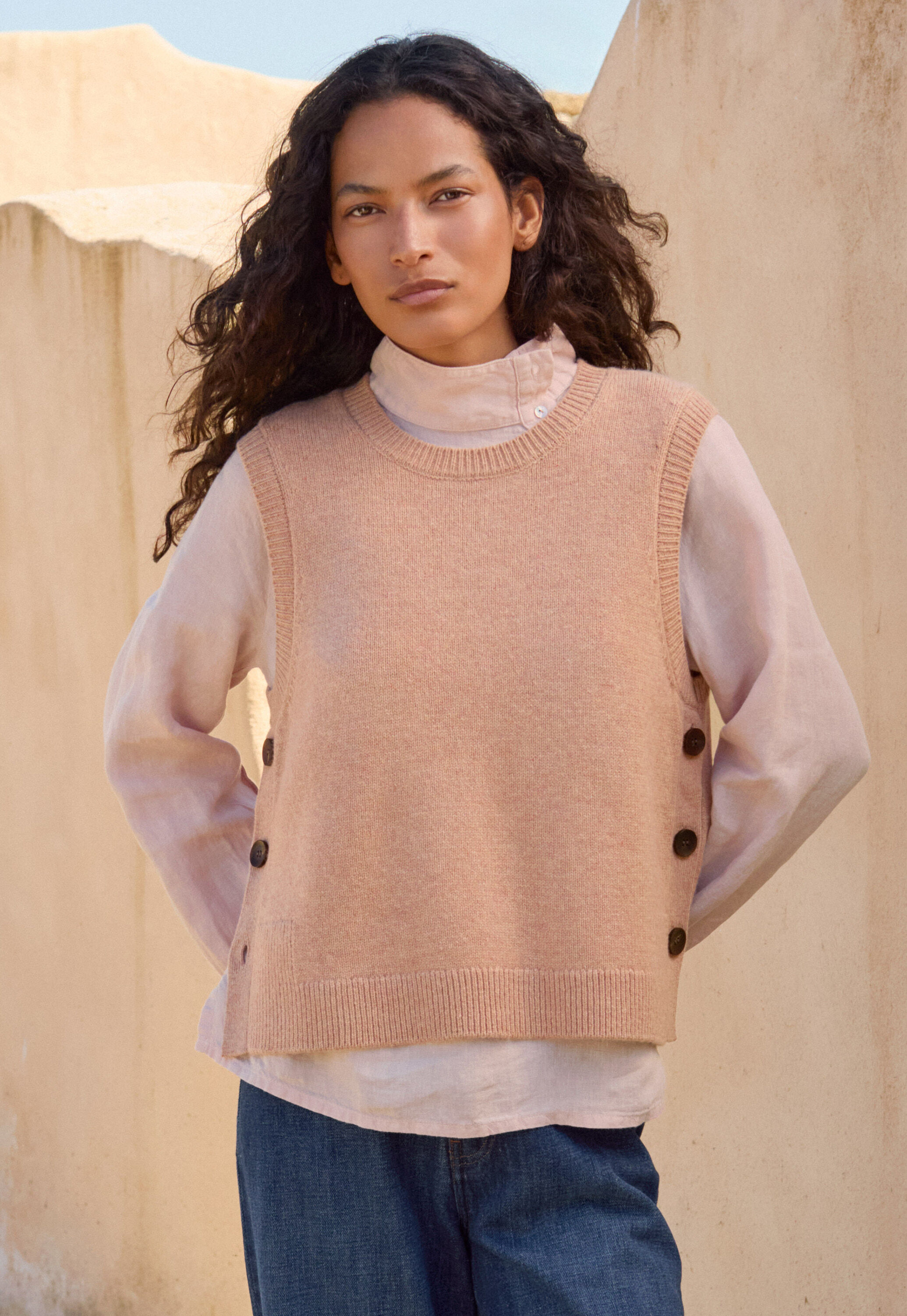 Sleeveless sweater