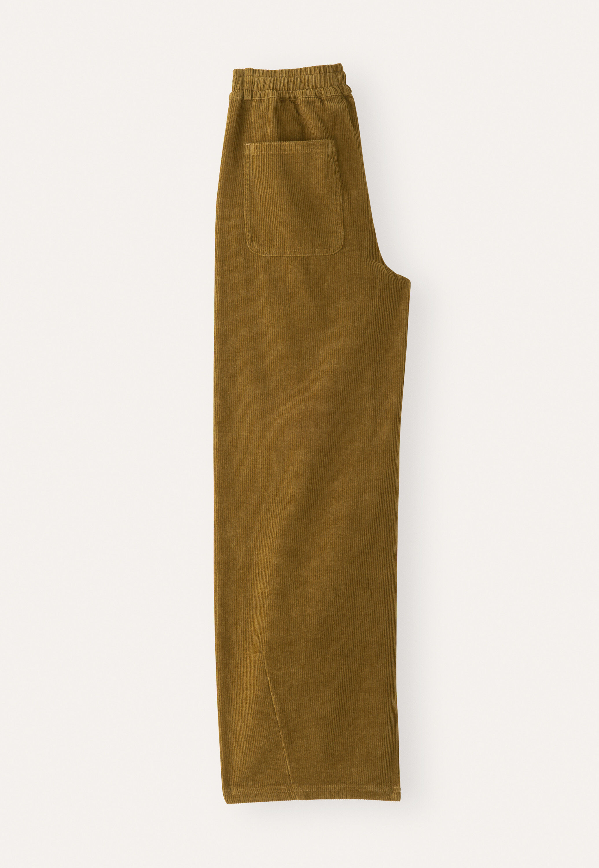 Cord dart-hem trousers