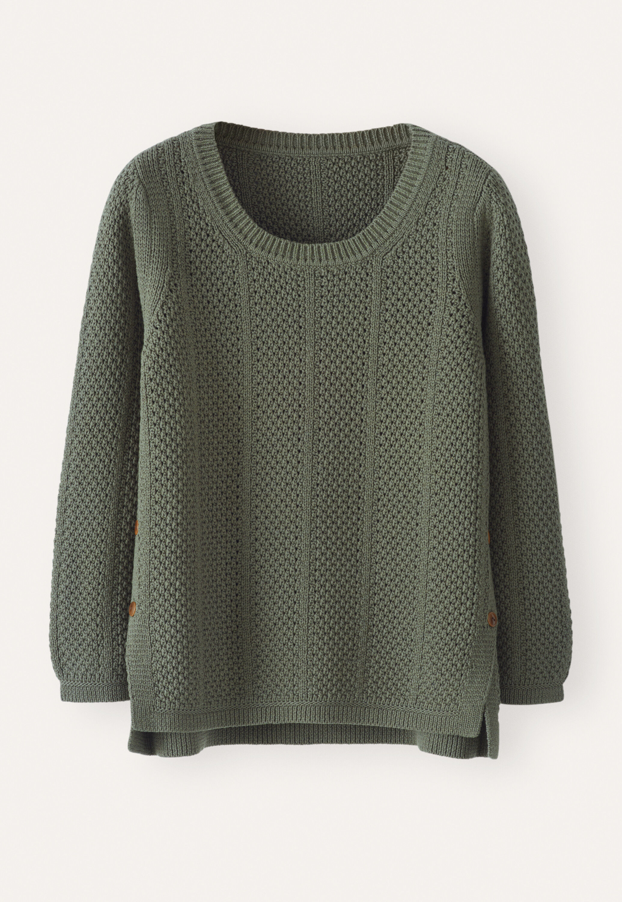 Open-stitch sweater