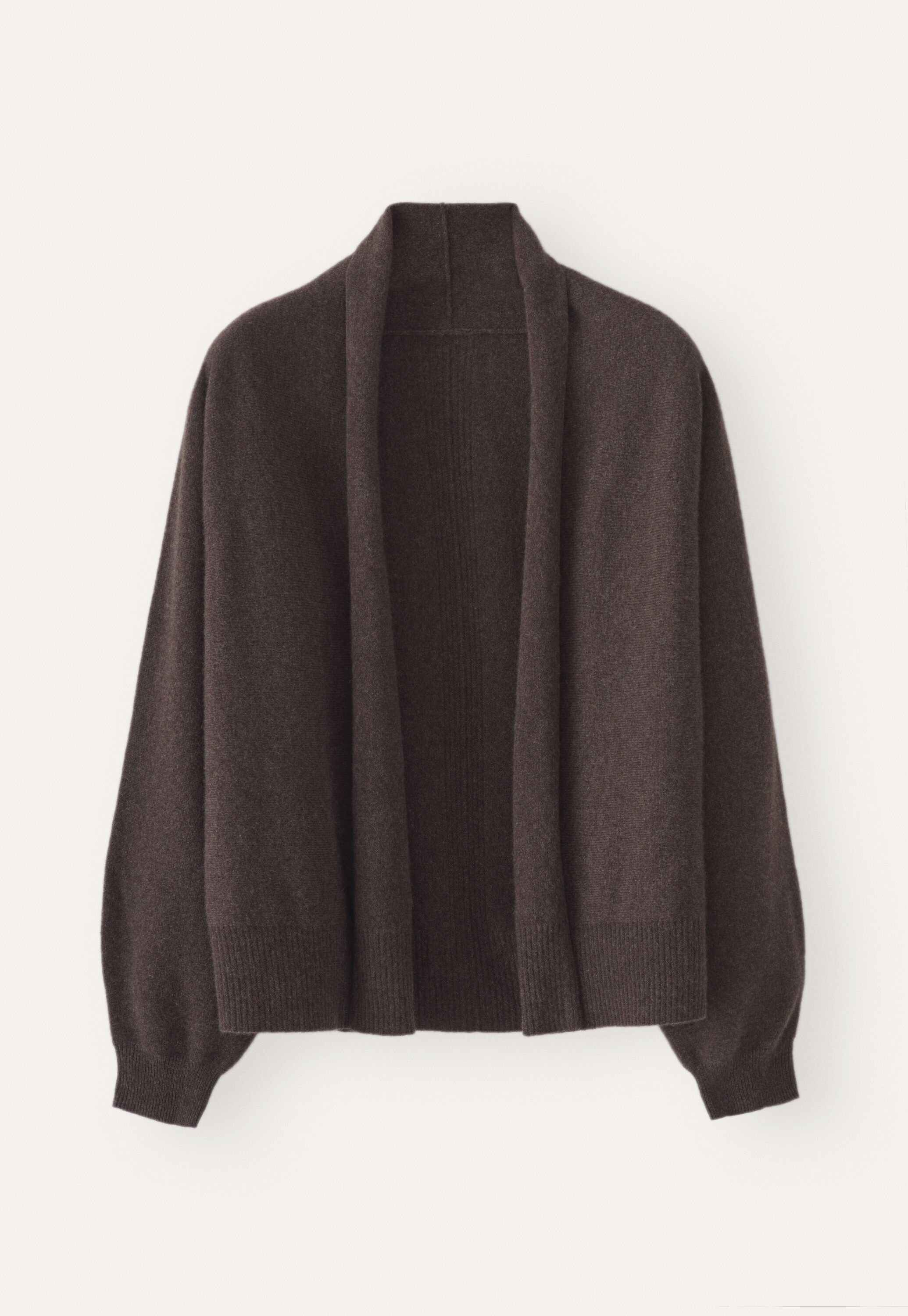 Dolman shawl-collar cardigan