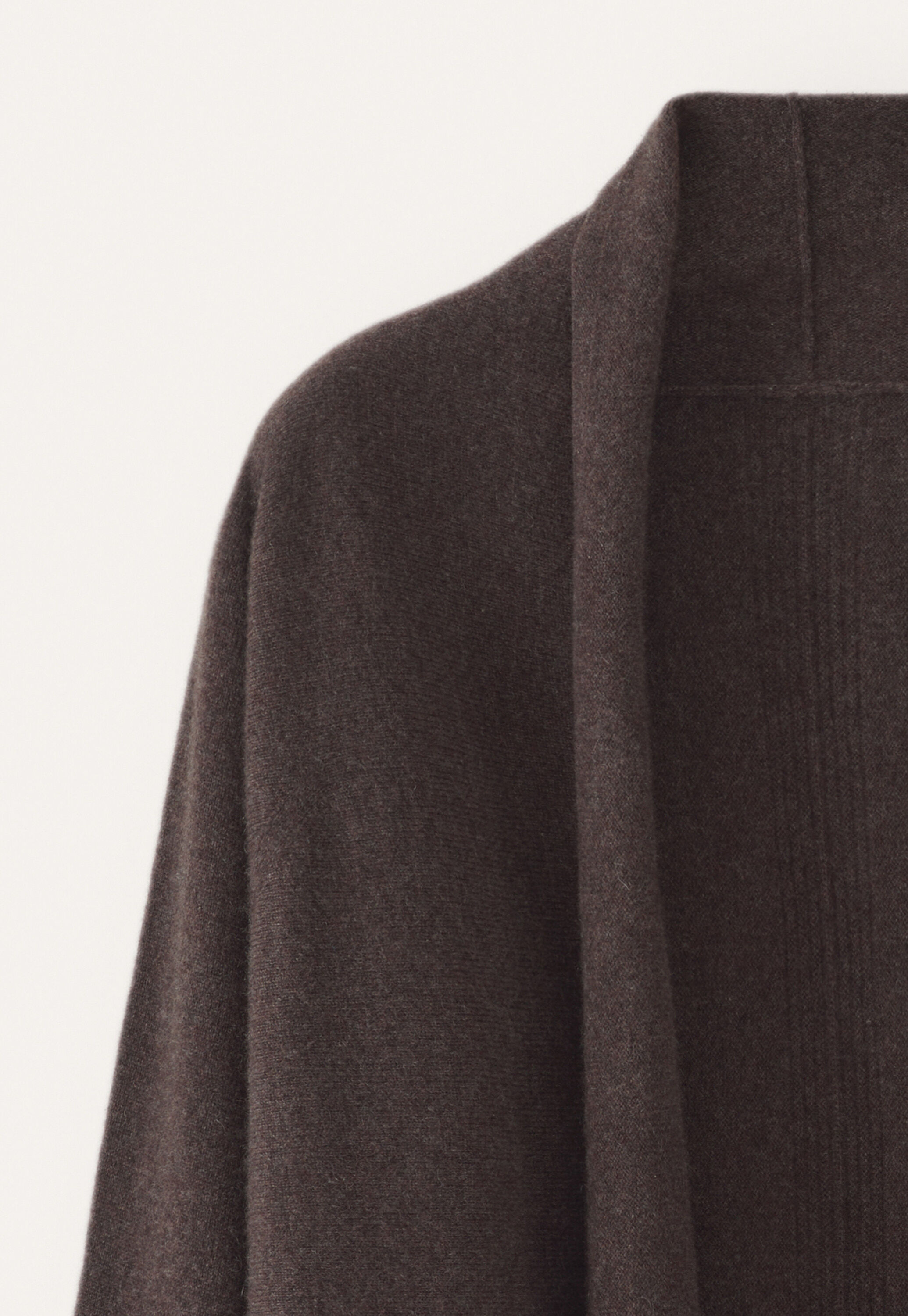Dolman shawl-collar cardigan