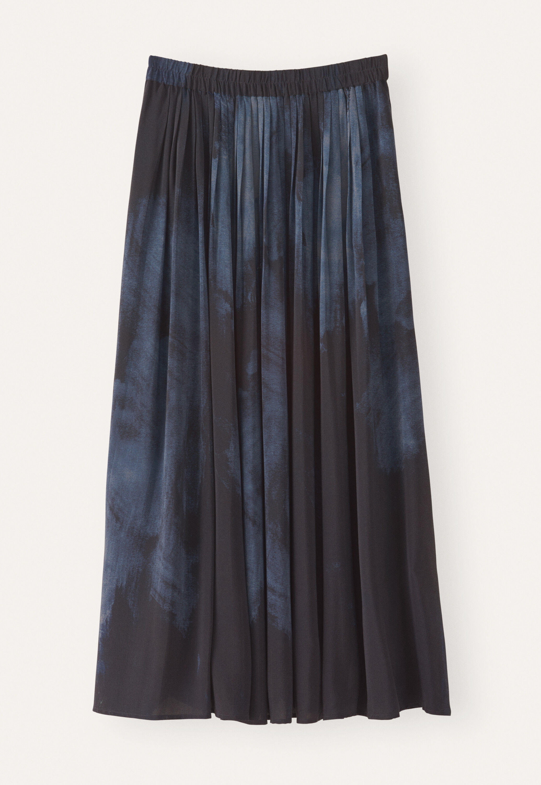 Printed pleated skirt