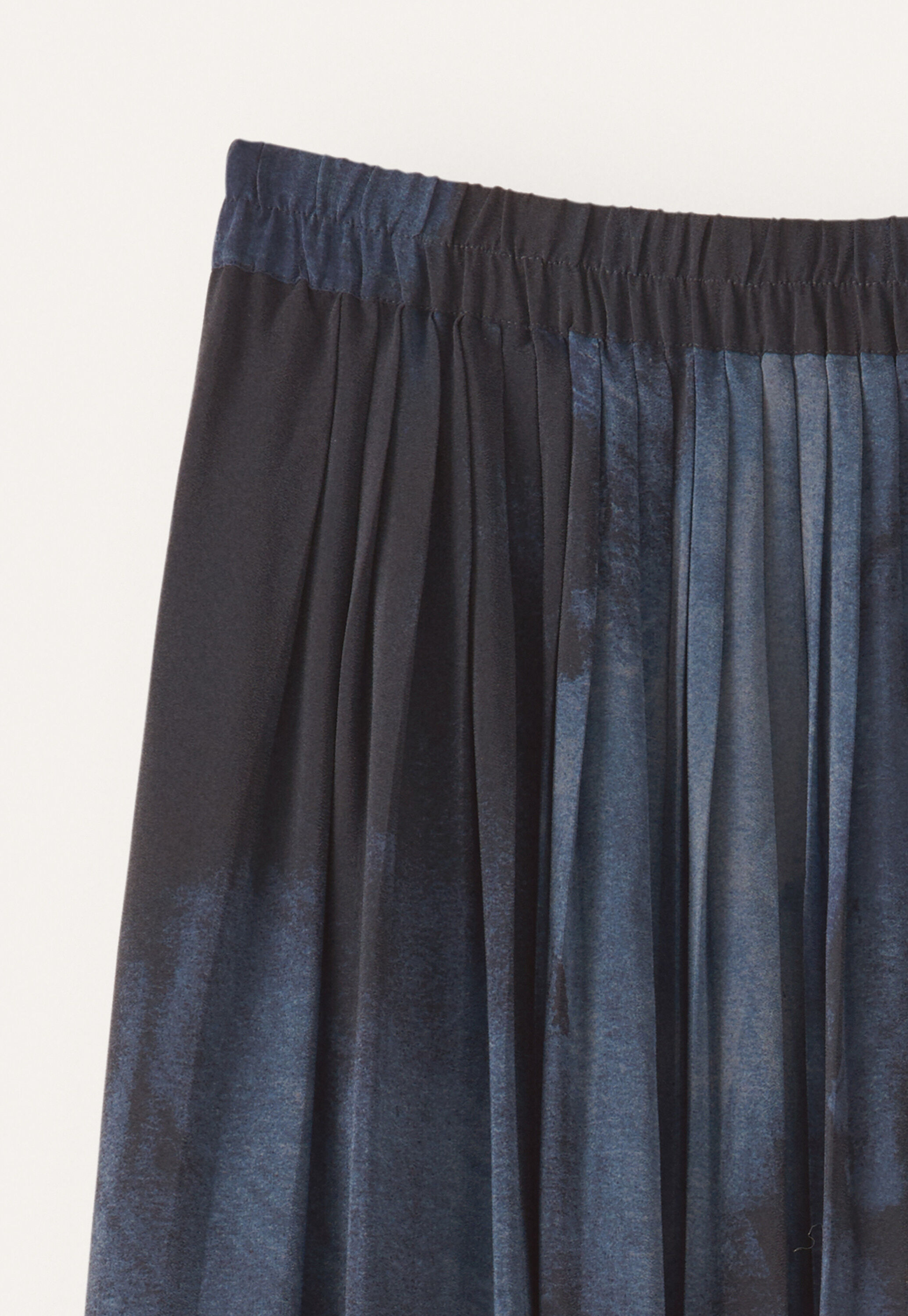Printed pleated skirt