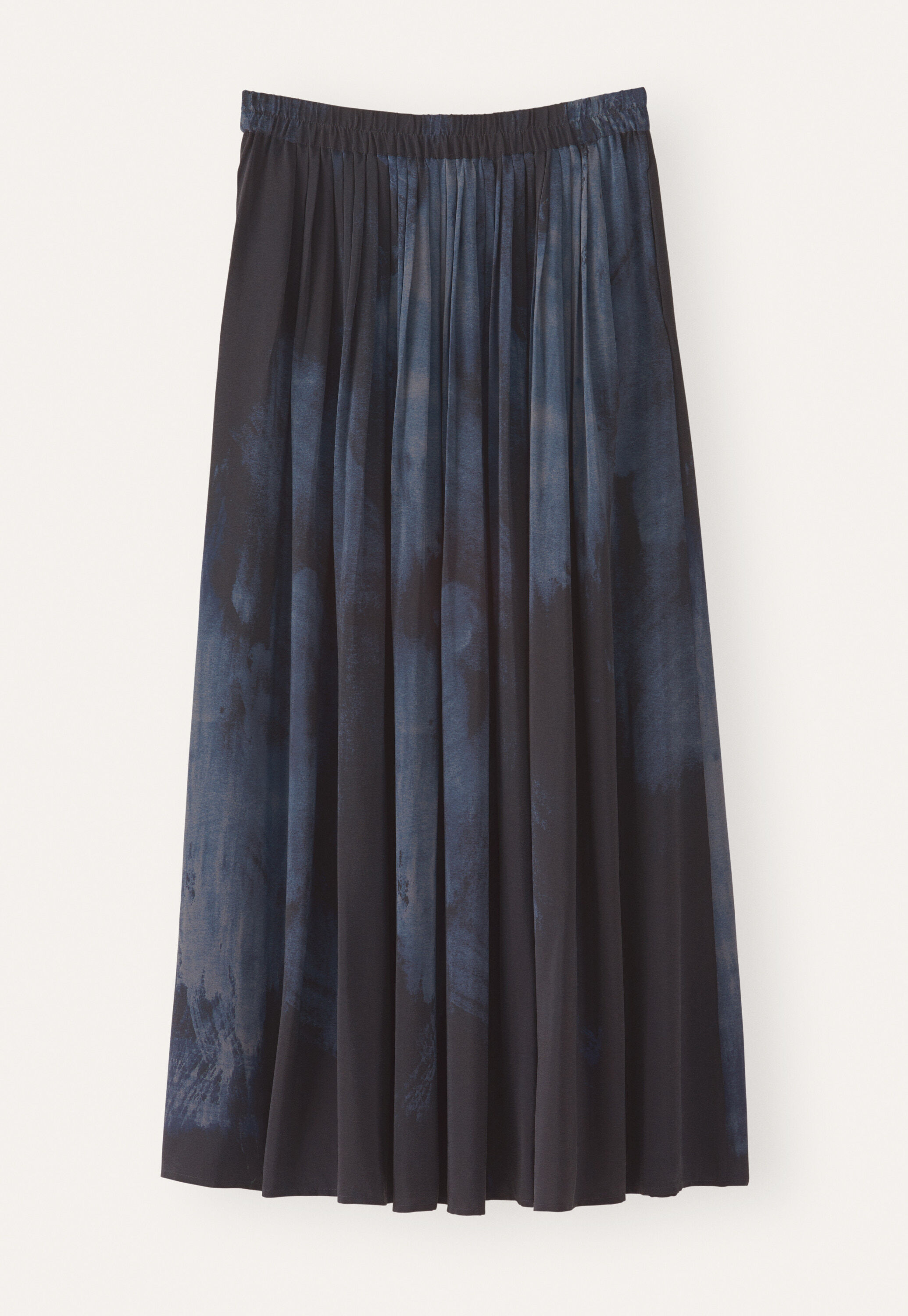 Printed pleated skirt