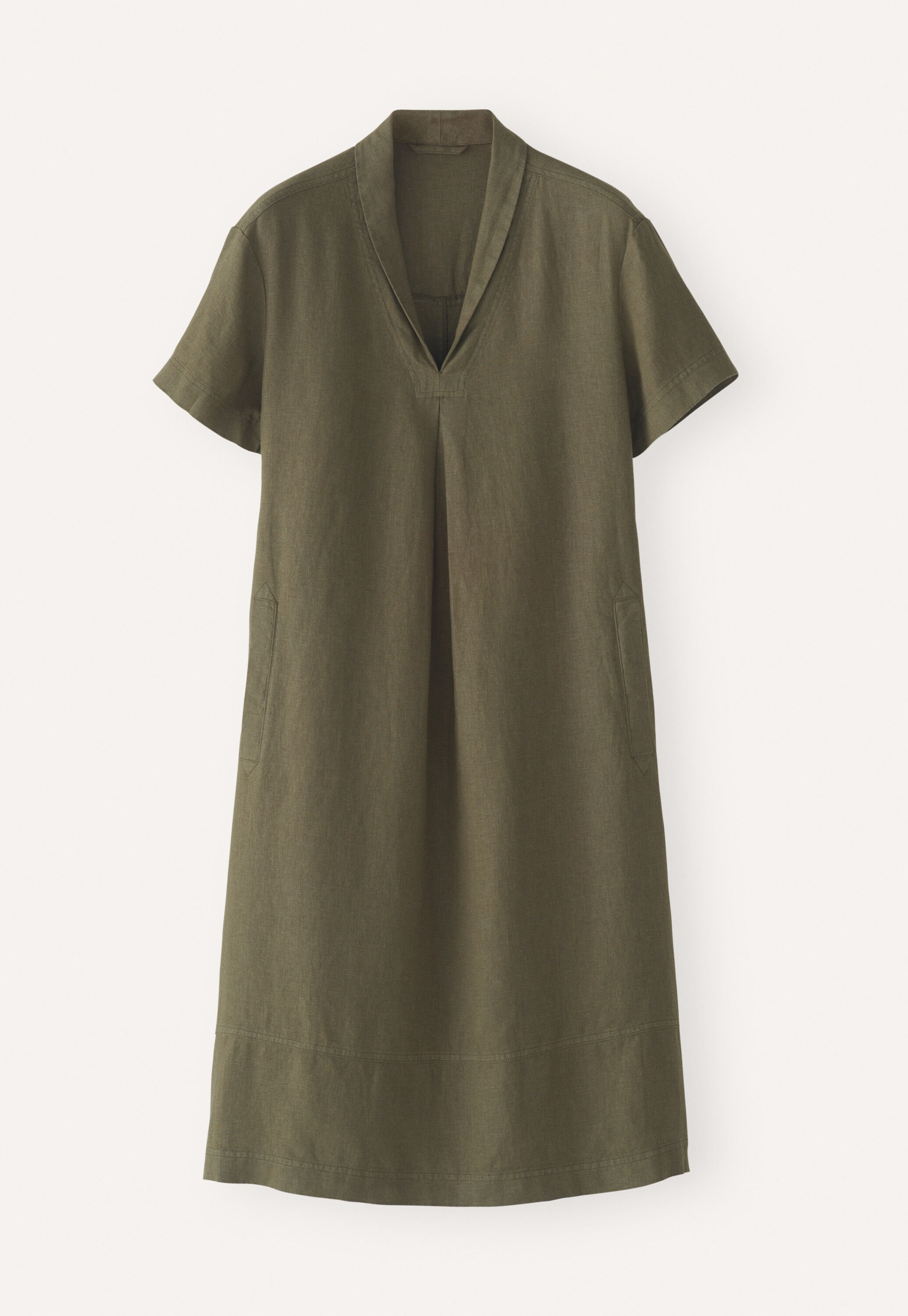 Shawl-collar dress