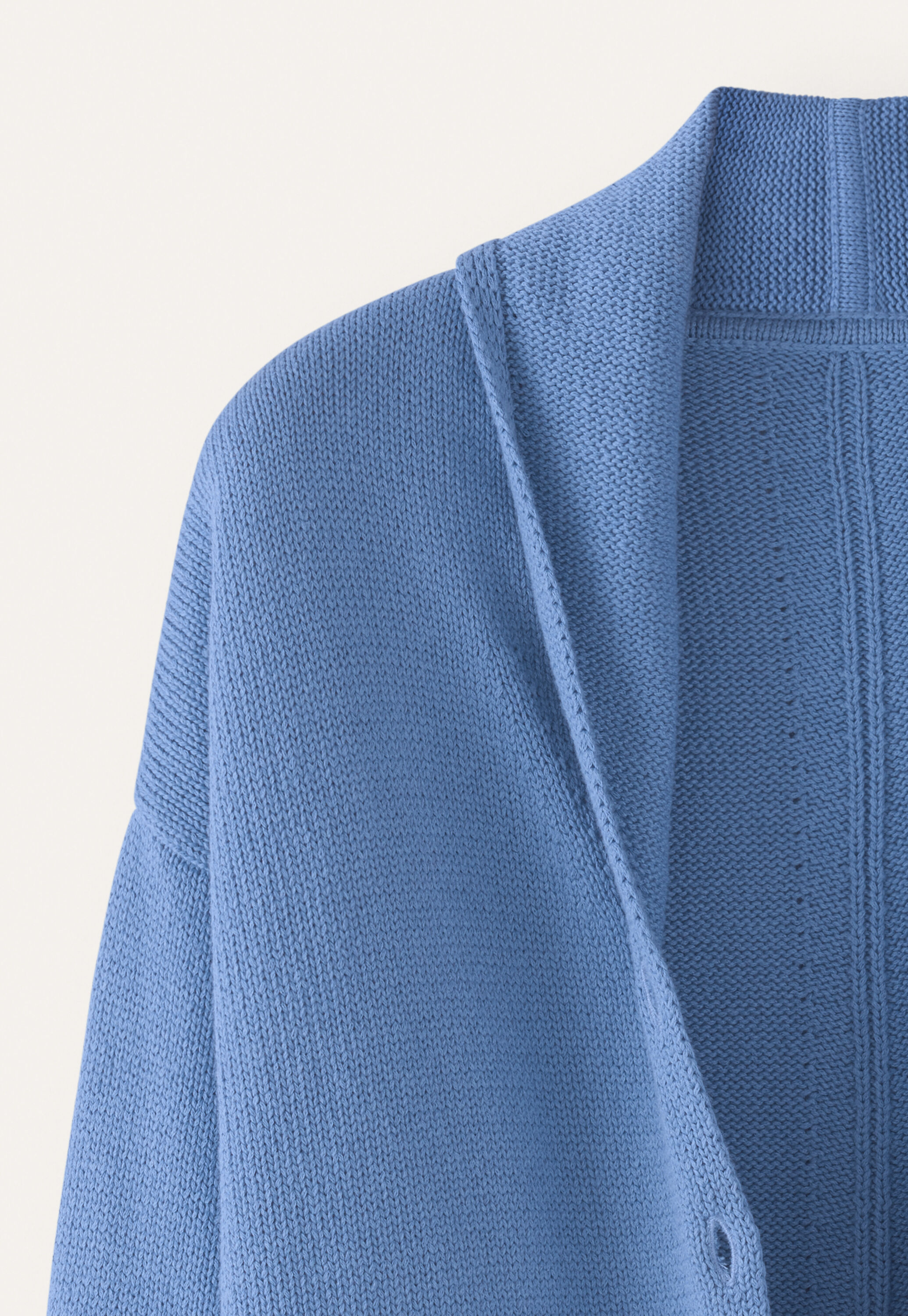 Shawl-collar cardigan