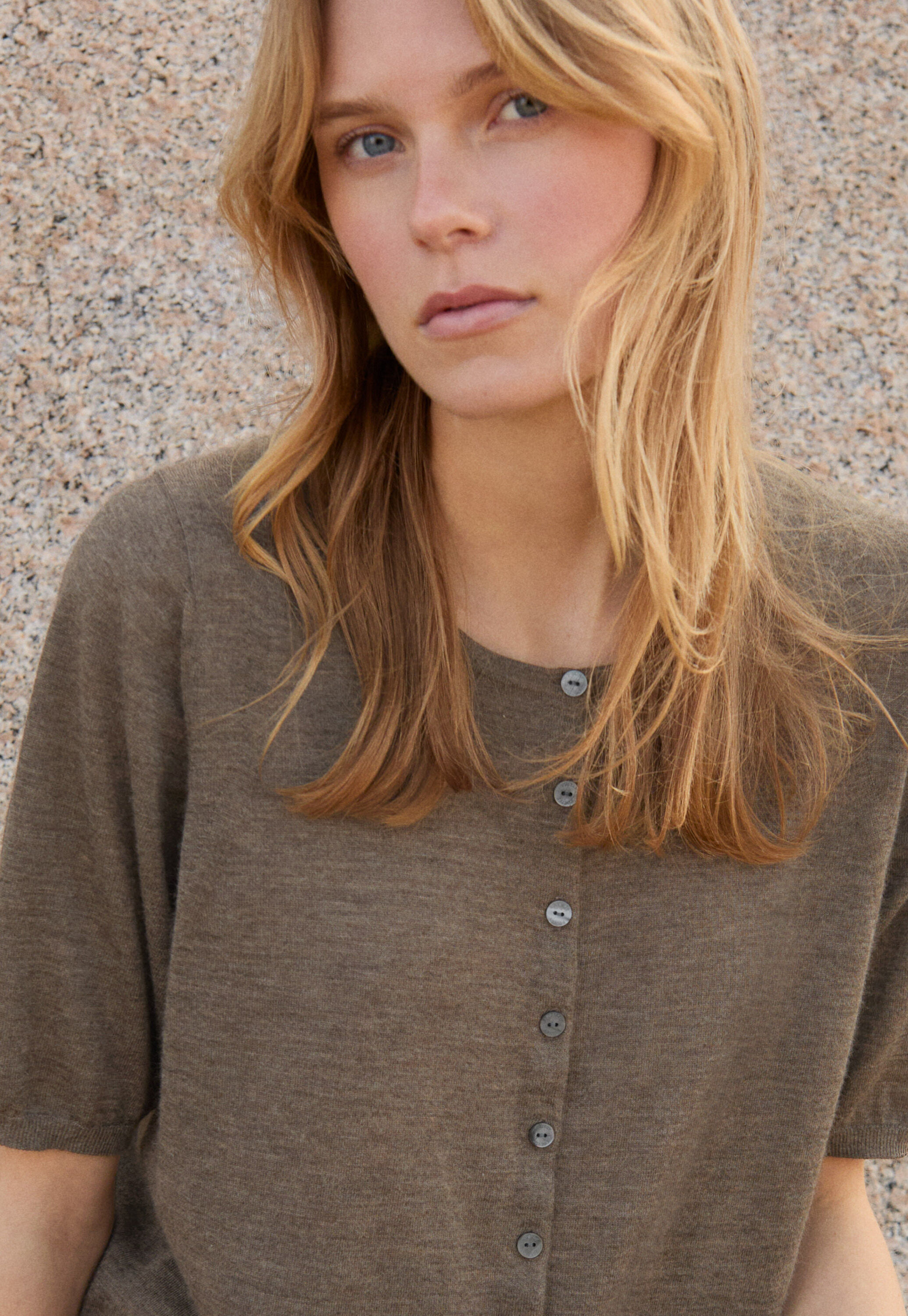 Funnel-neck sweater