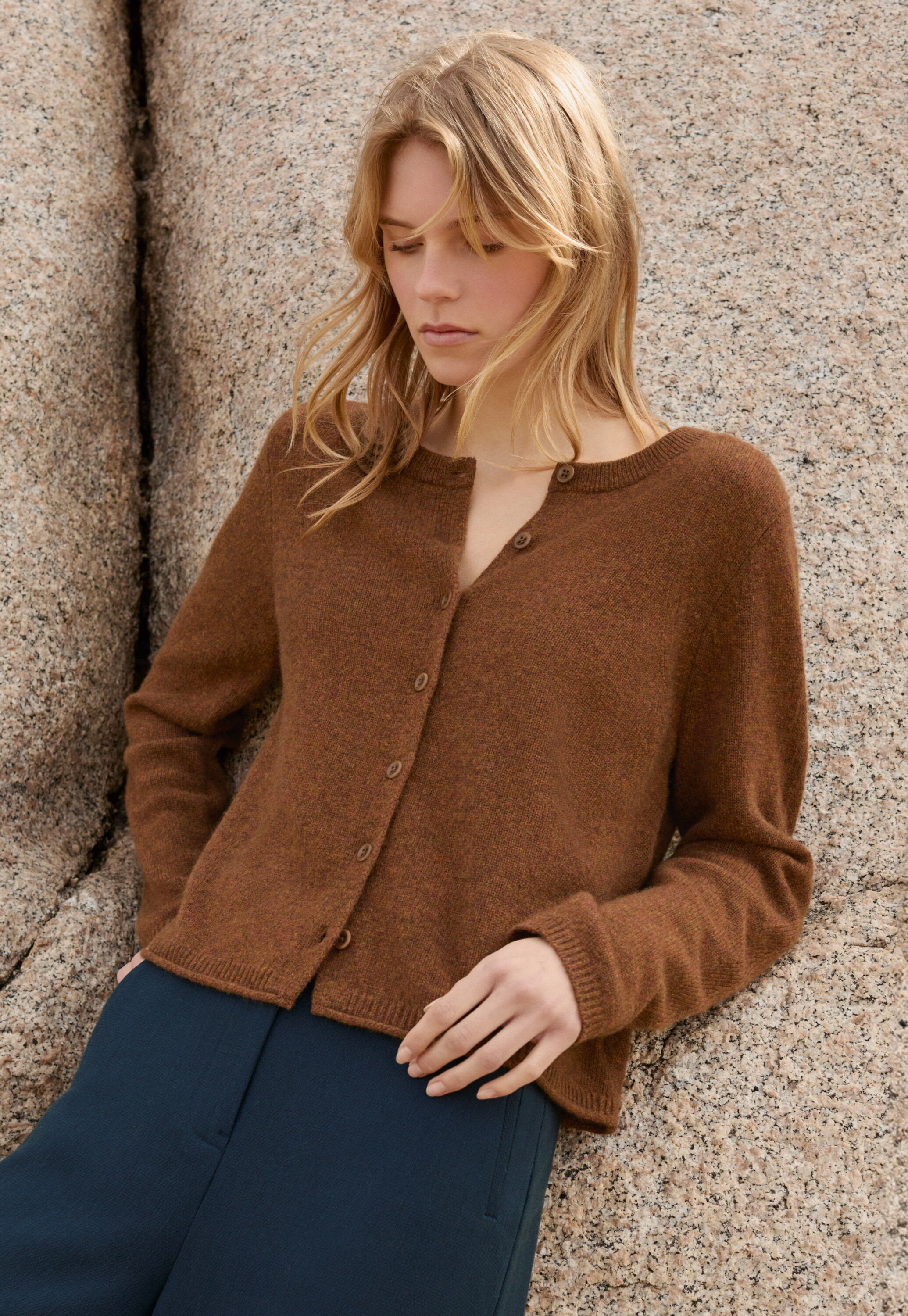 Funnel-neck sweater