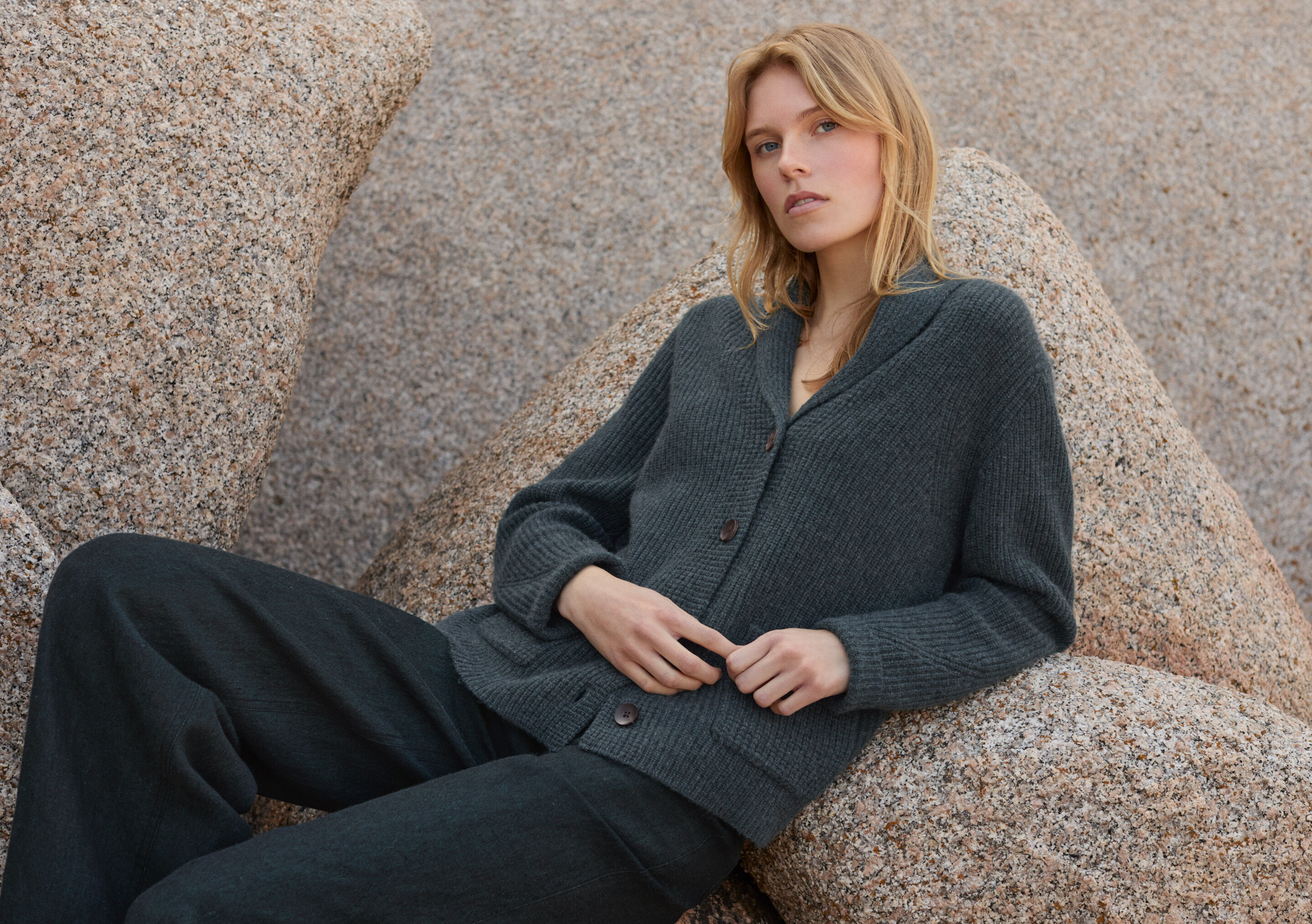 Funnel-neck sweater