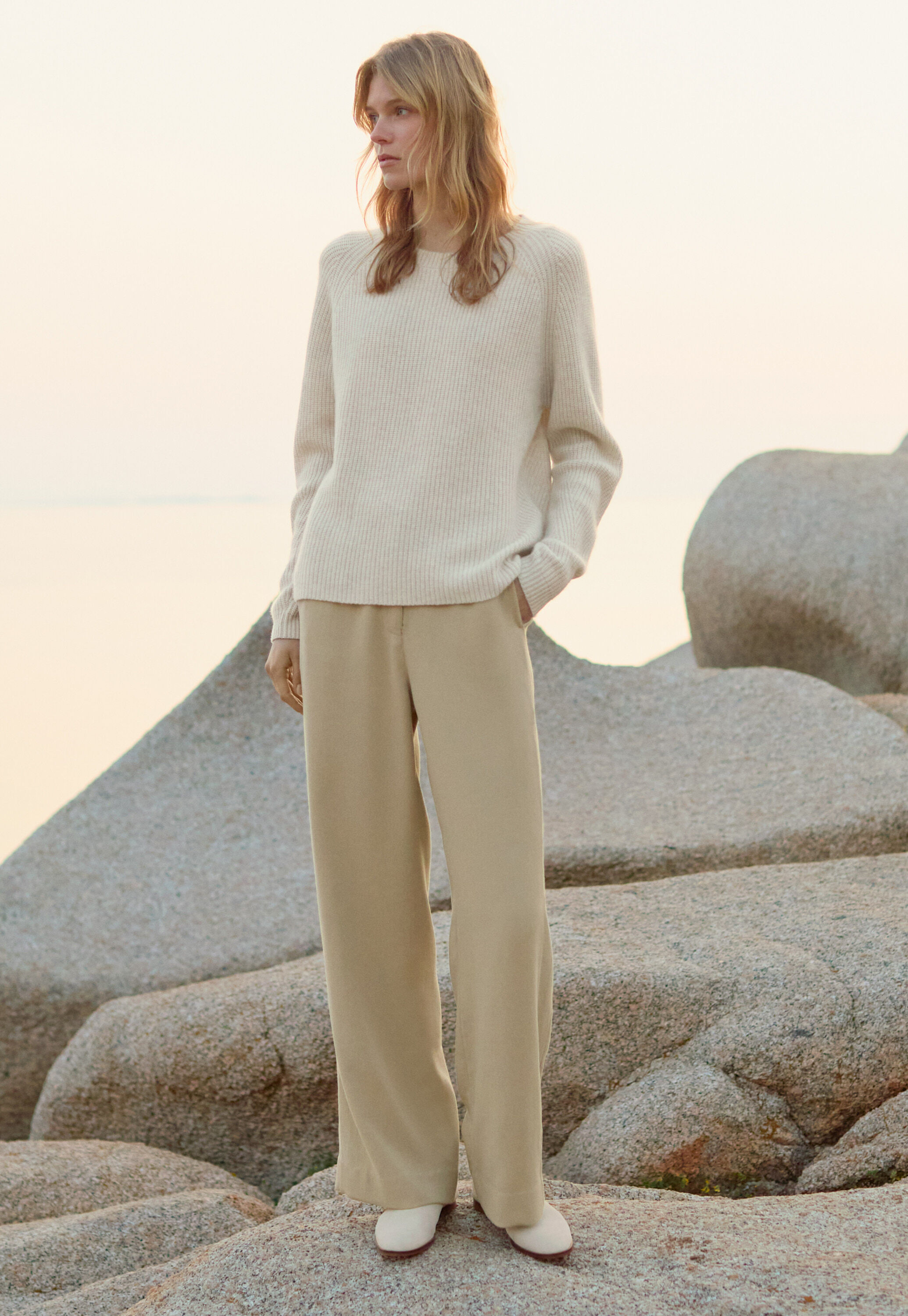 Funnel-neck sweater
