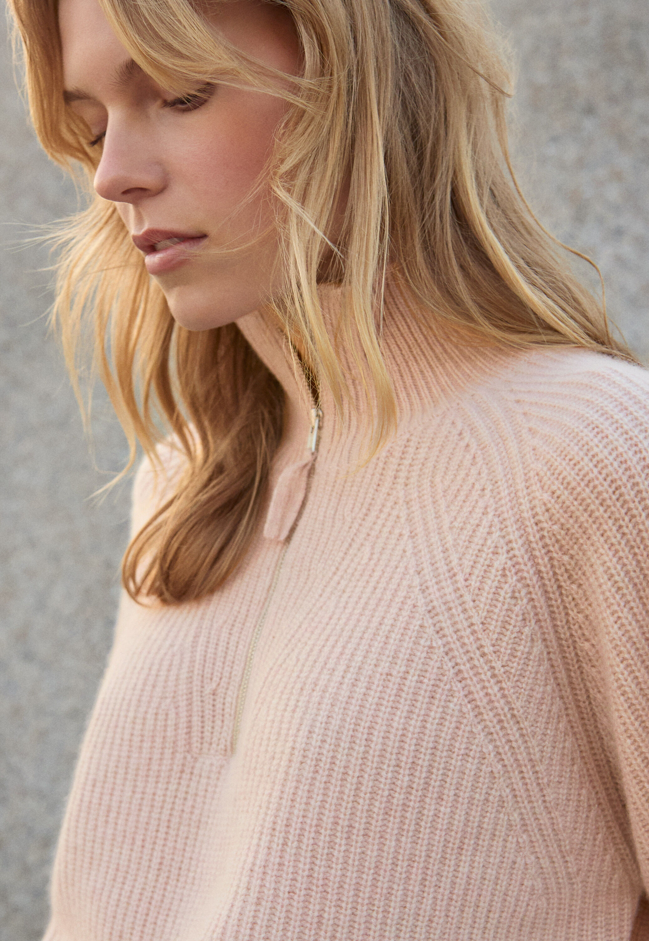 Funnel-neck sweater
