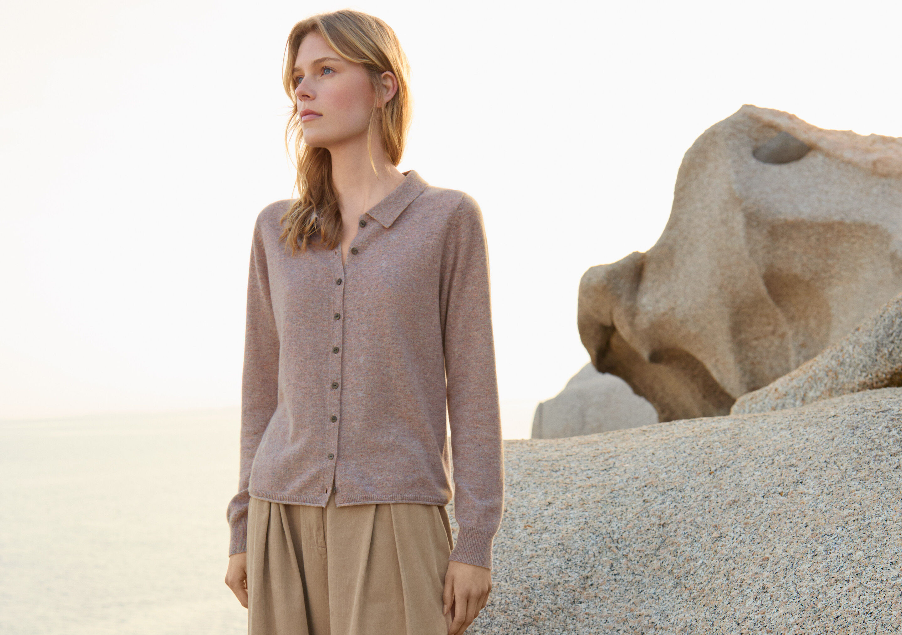 Funnel-neck sweater