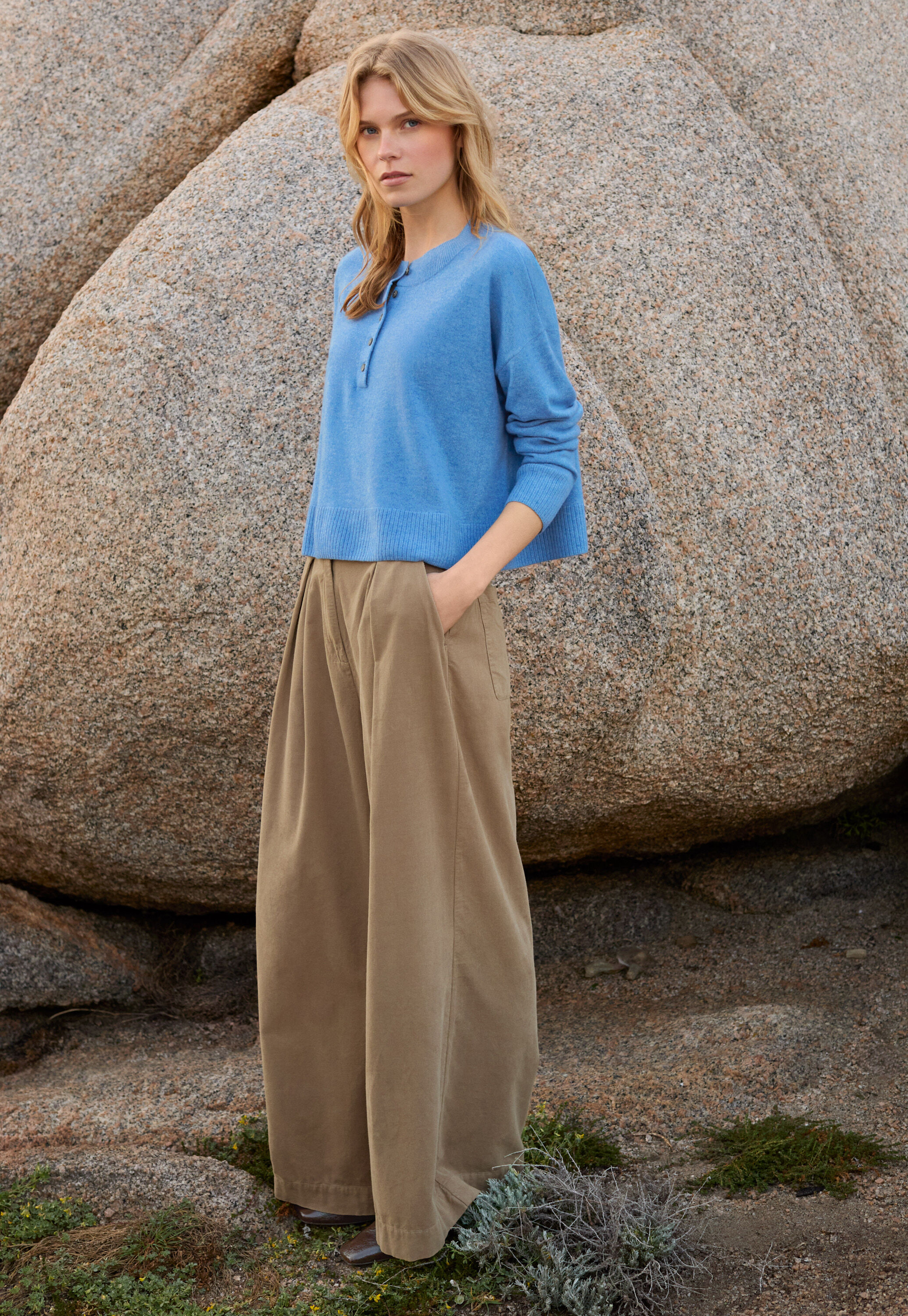 Funnel-neck sweater