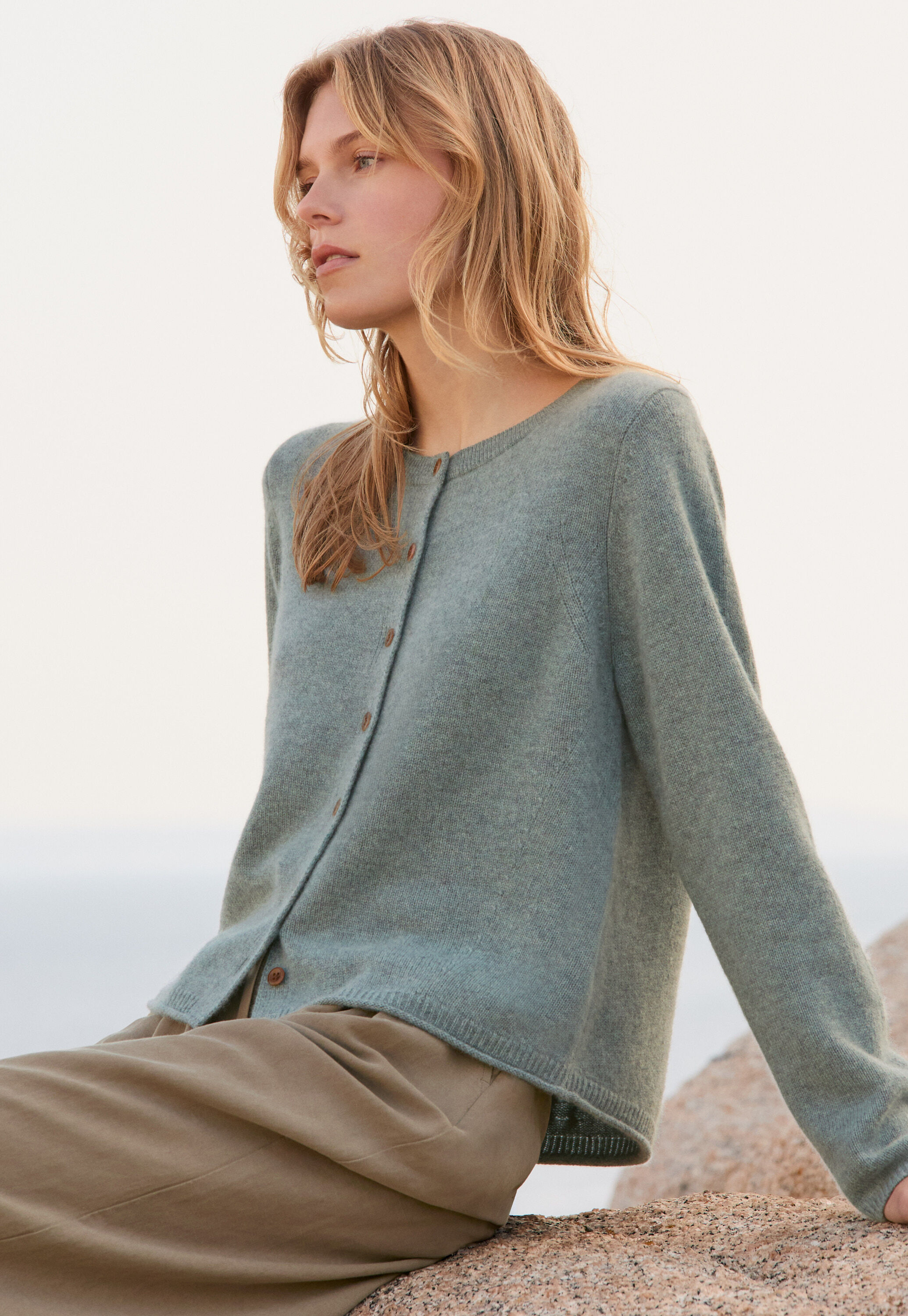 Funnel-neck sweater