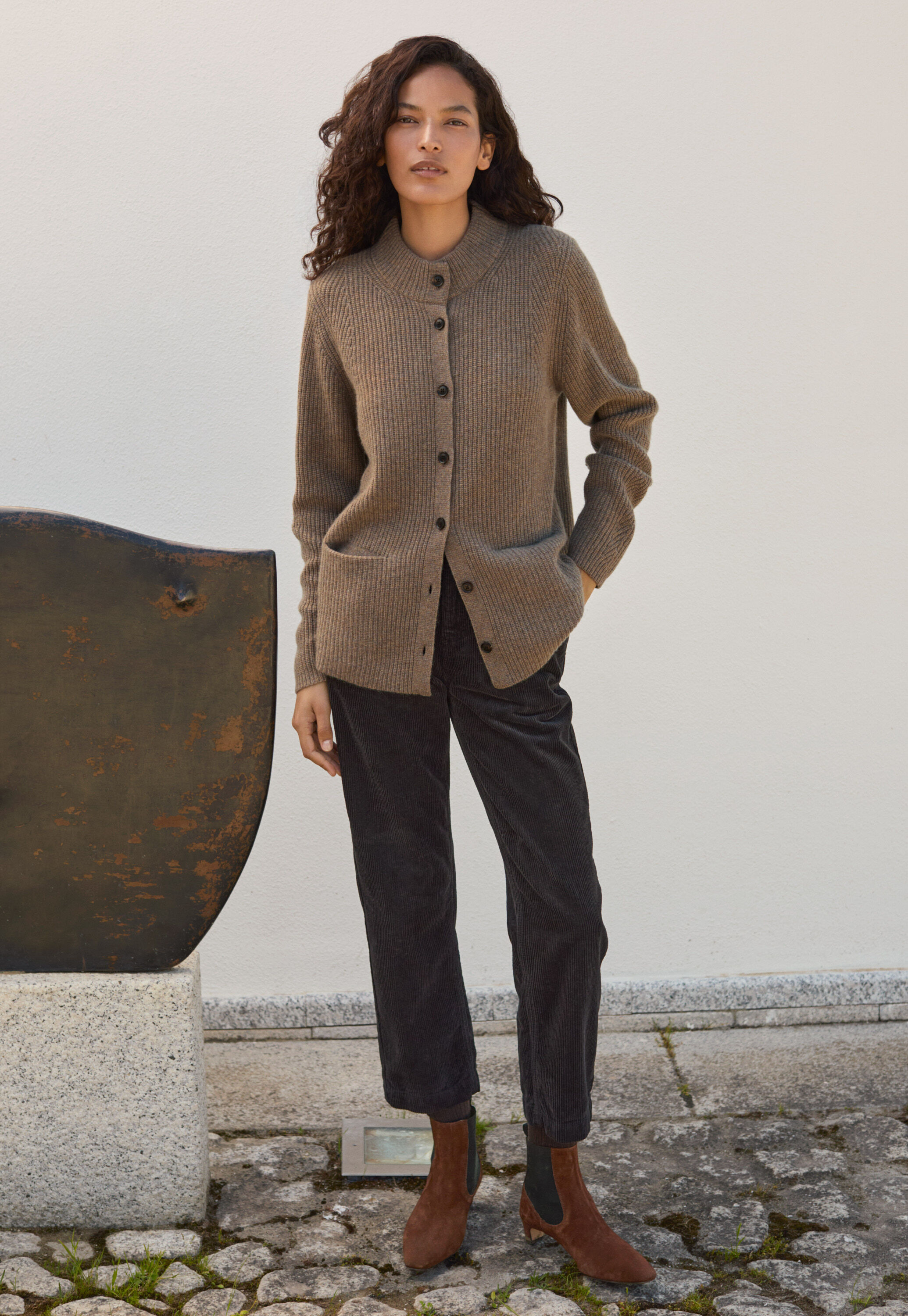 Funnel-neck sweater