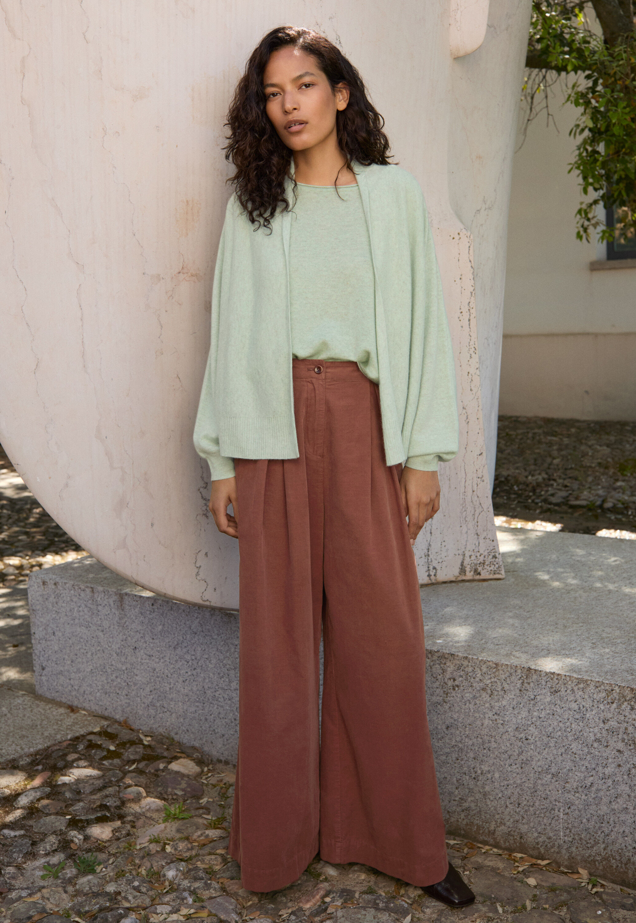 Funnel-neck sweater