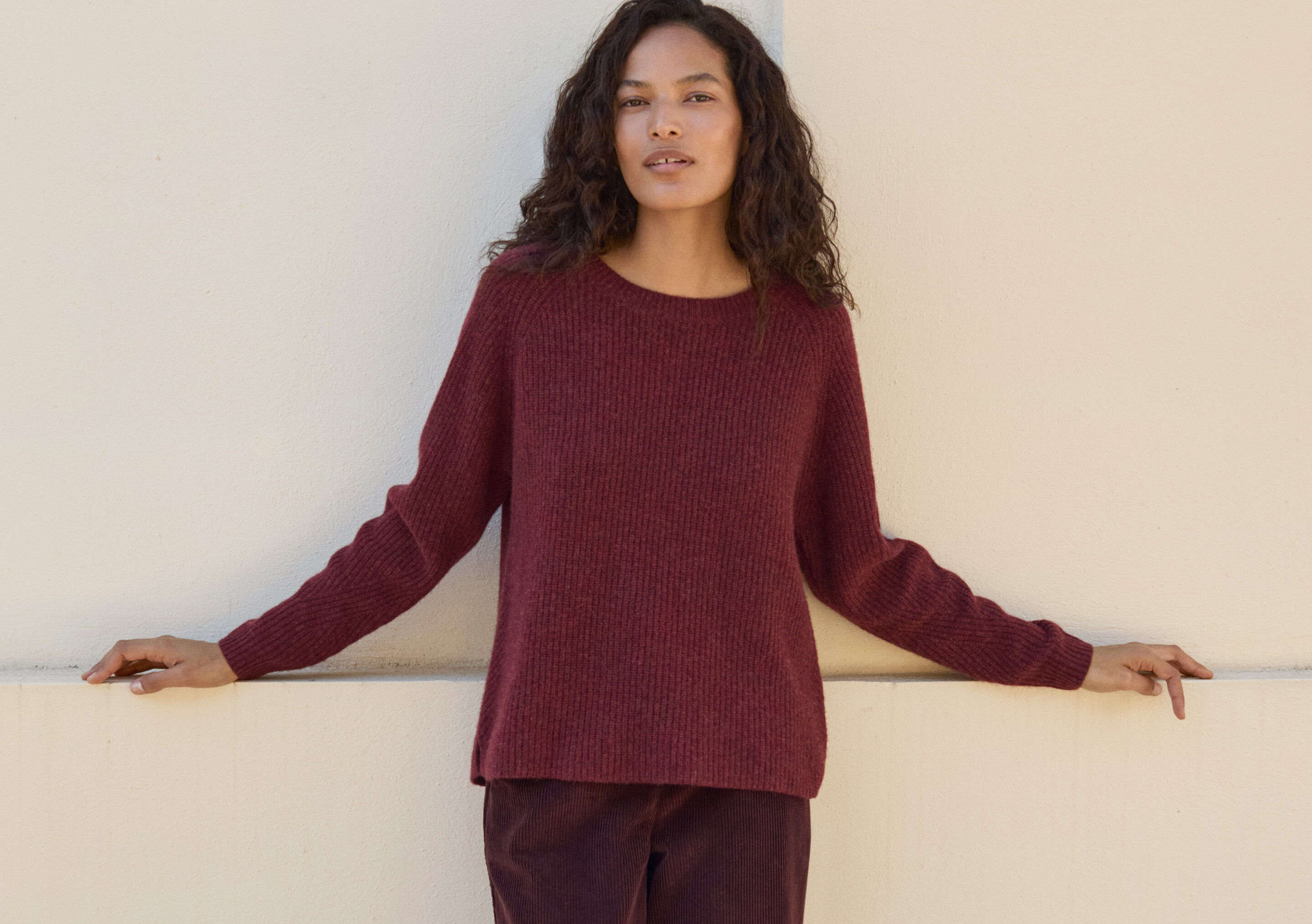 Funnel-neck sweater