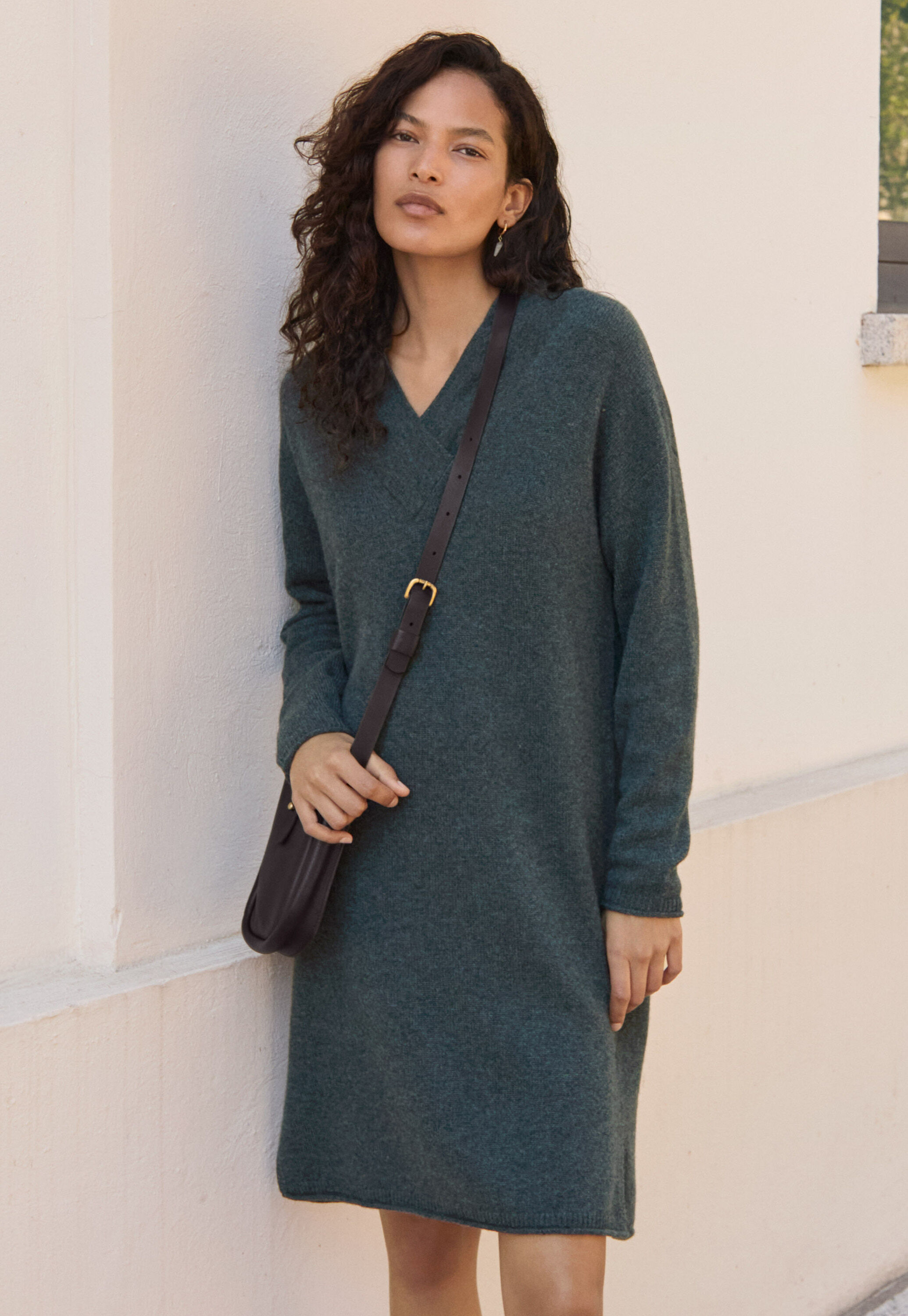 Funnel-neck sweater