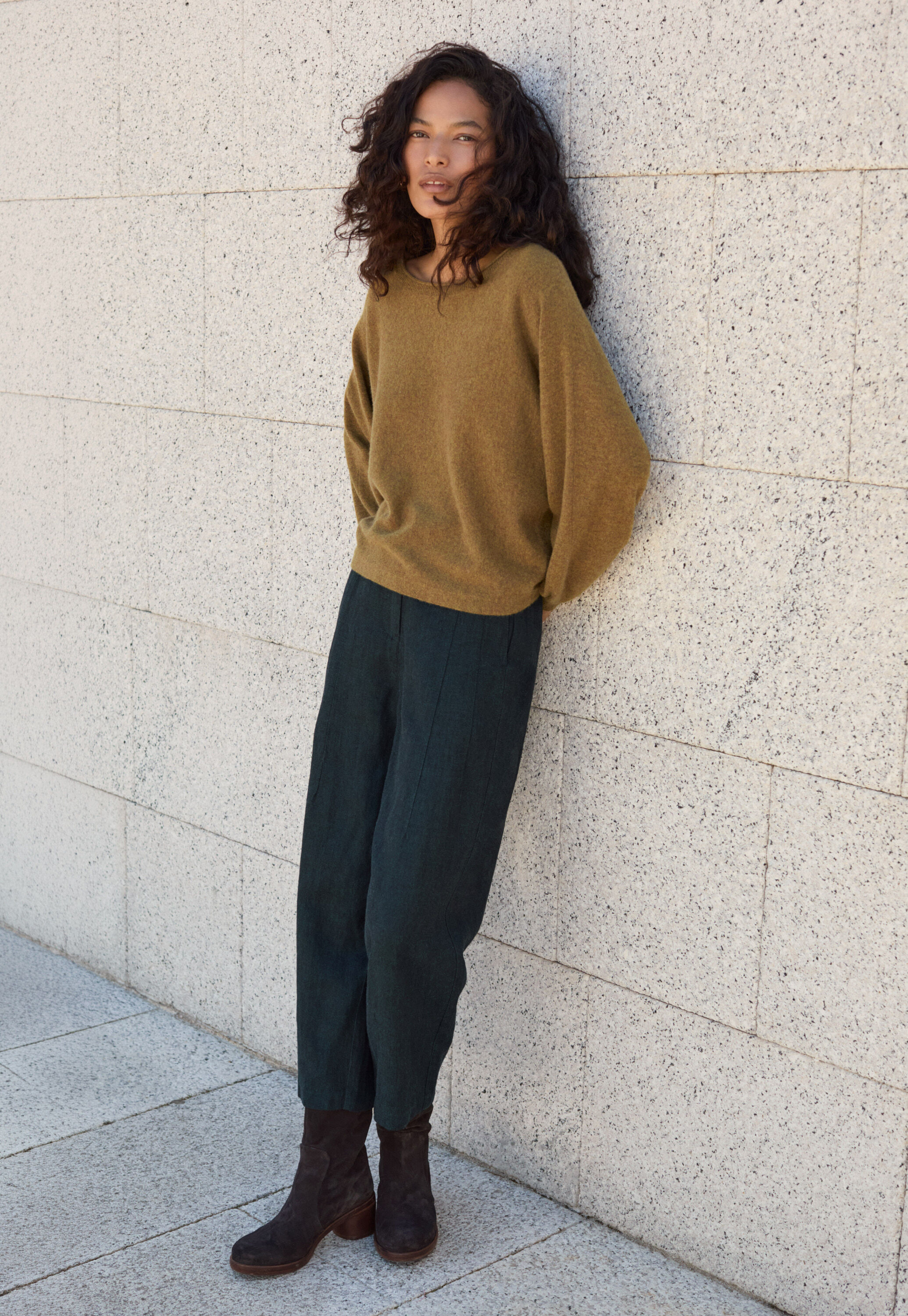 Funnel-neck sweater