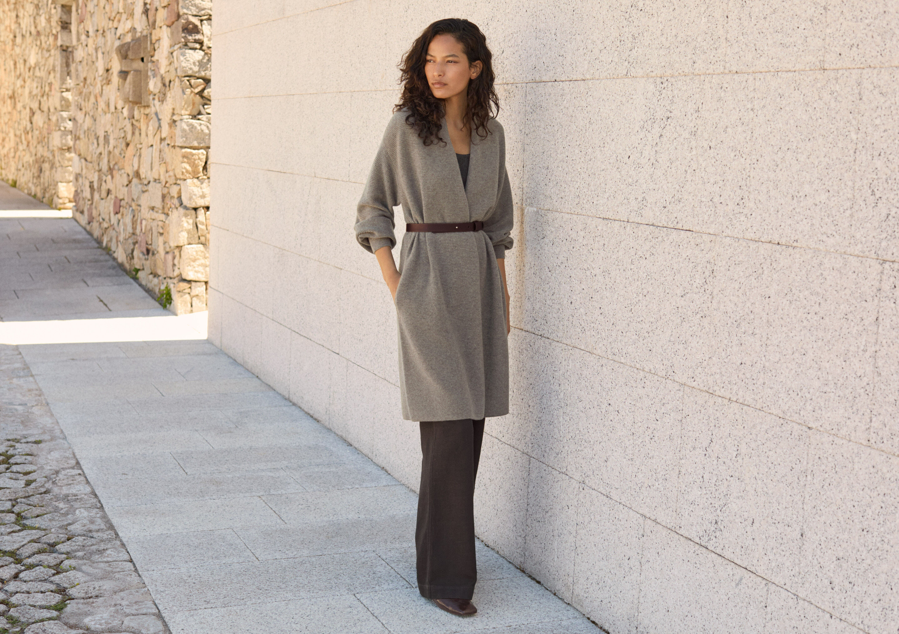 Funnel-neck sweater