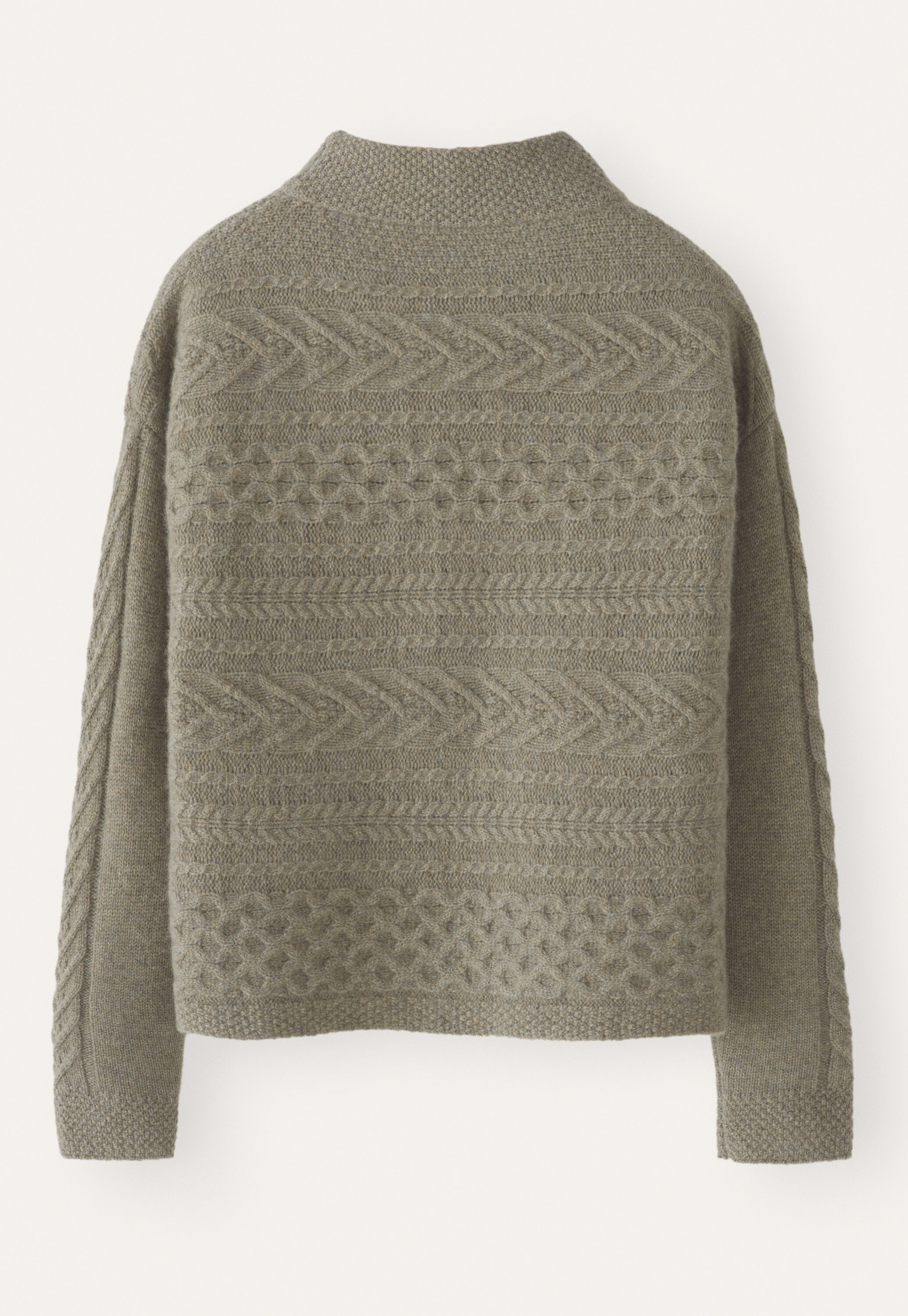 Cable-stitch sweater