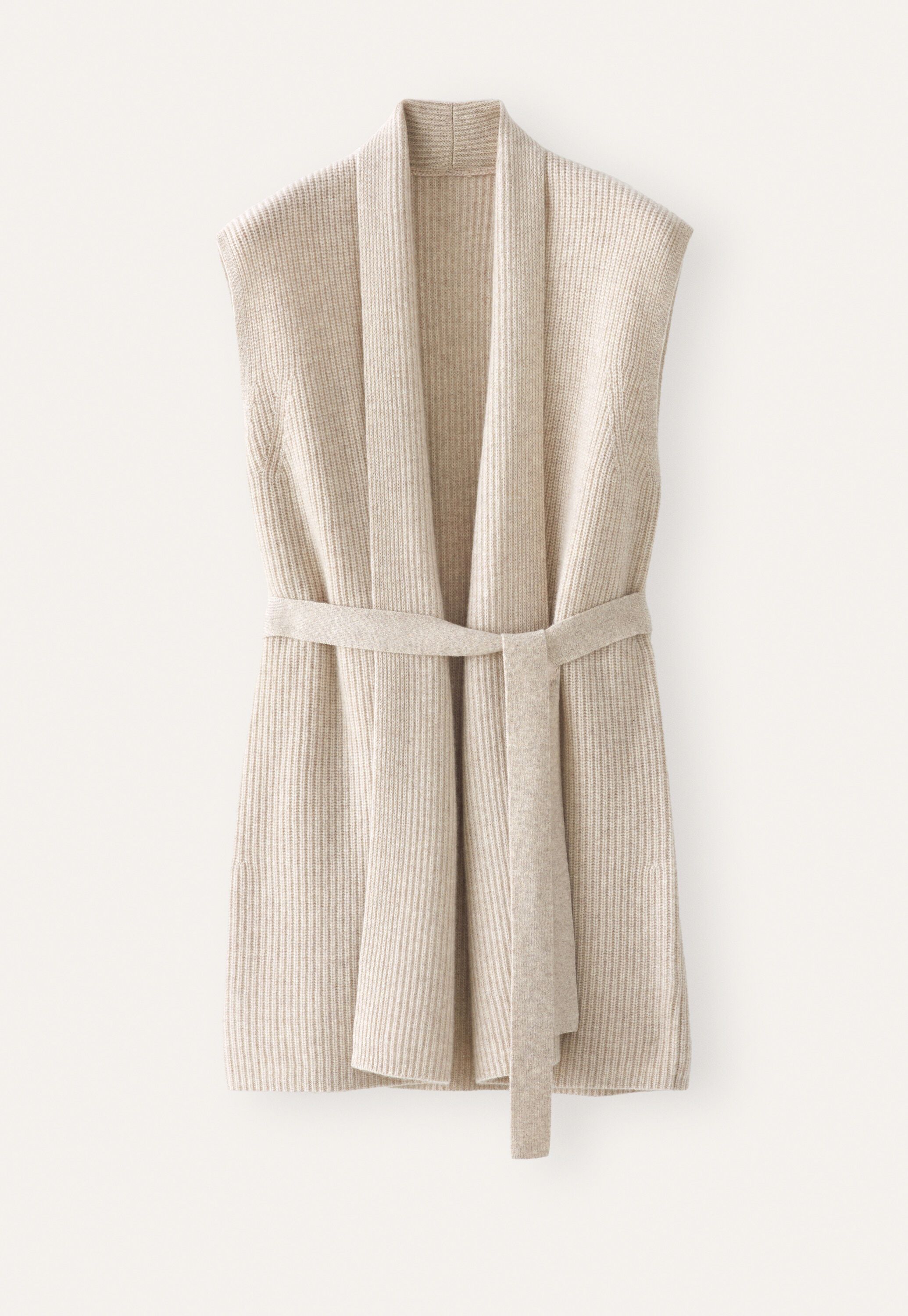 Rib-stitch cardigan