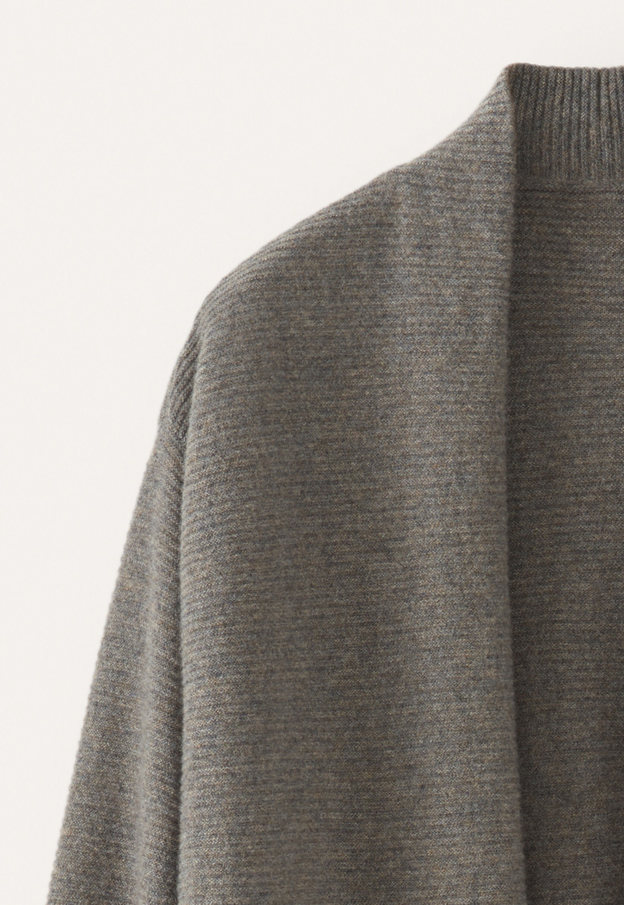 Garter-stitch cardigan