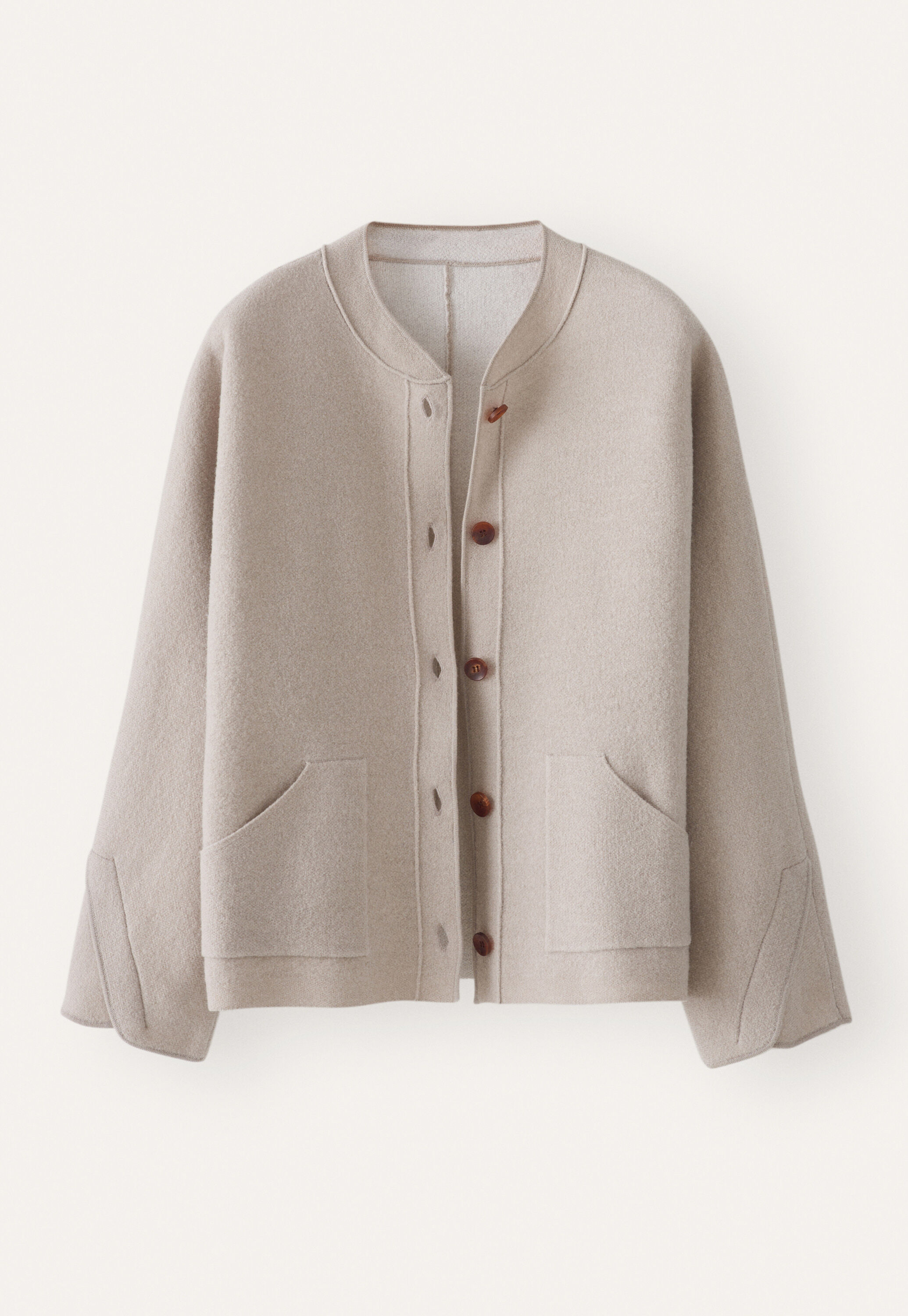Plaited boiled jacket