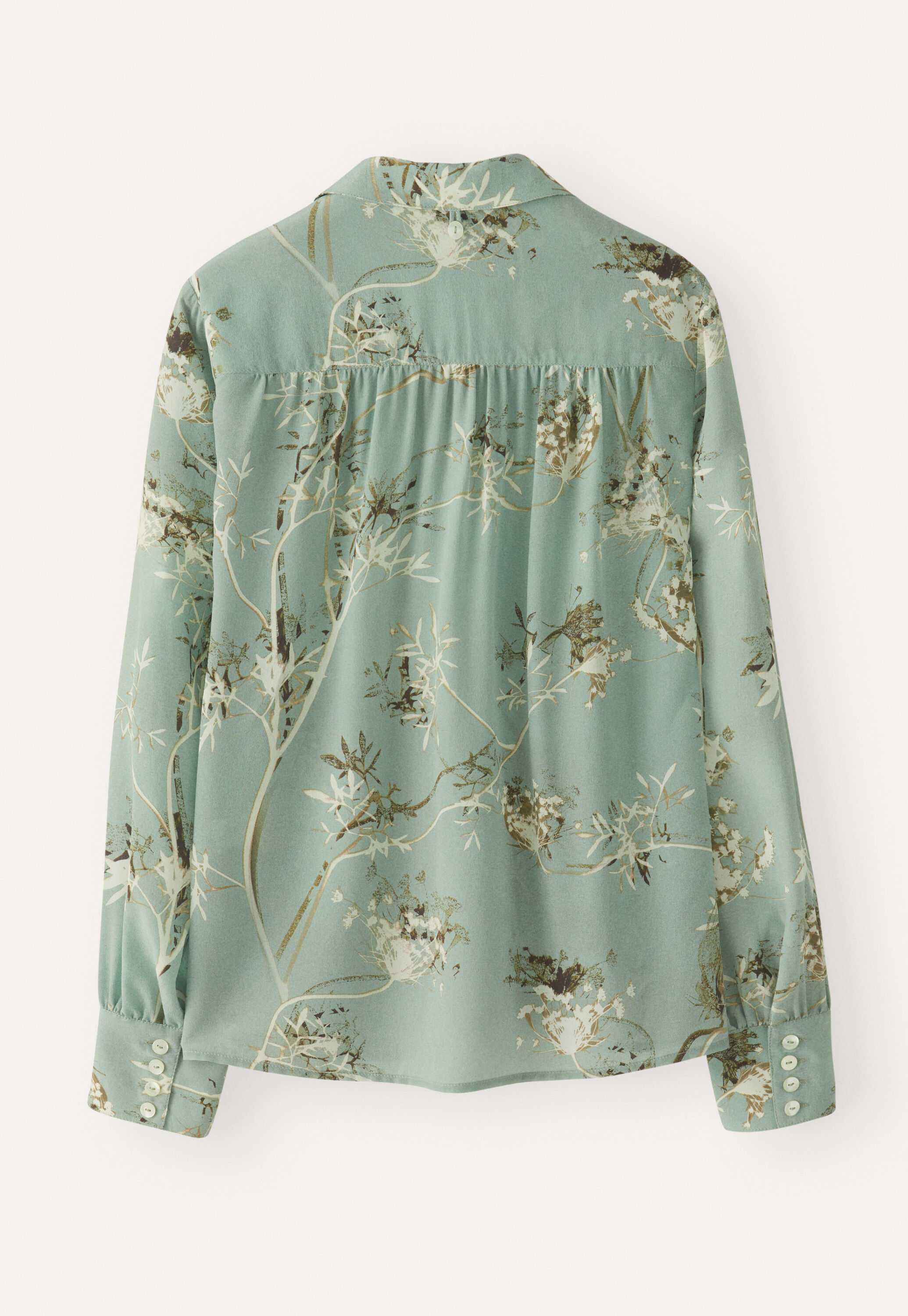 Printed tie-blouse