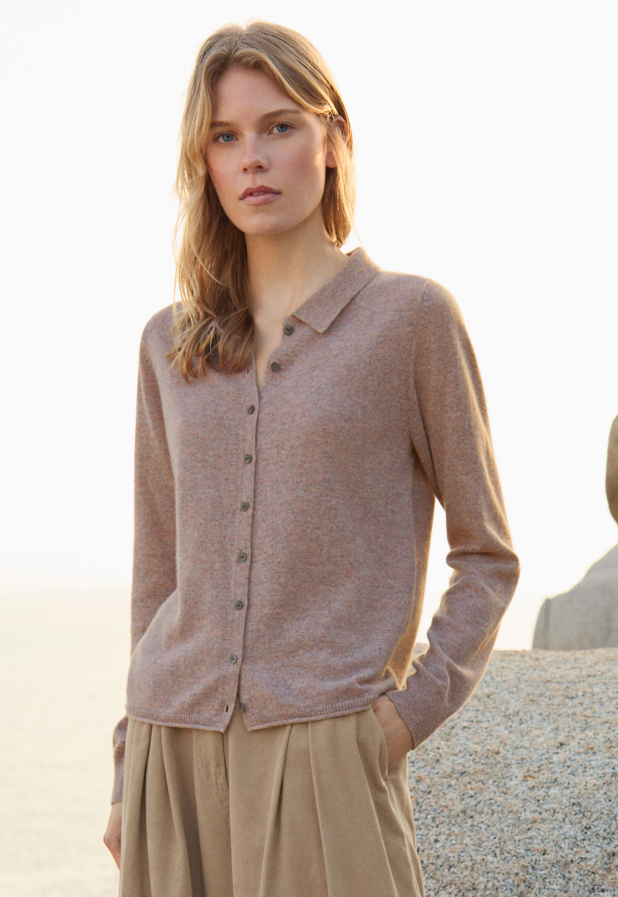 Button-through sweater