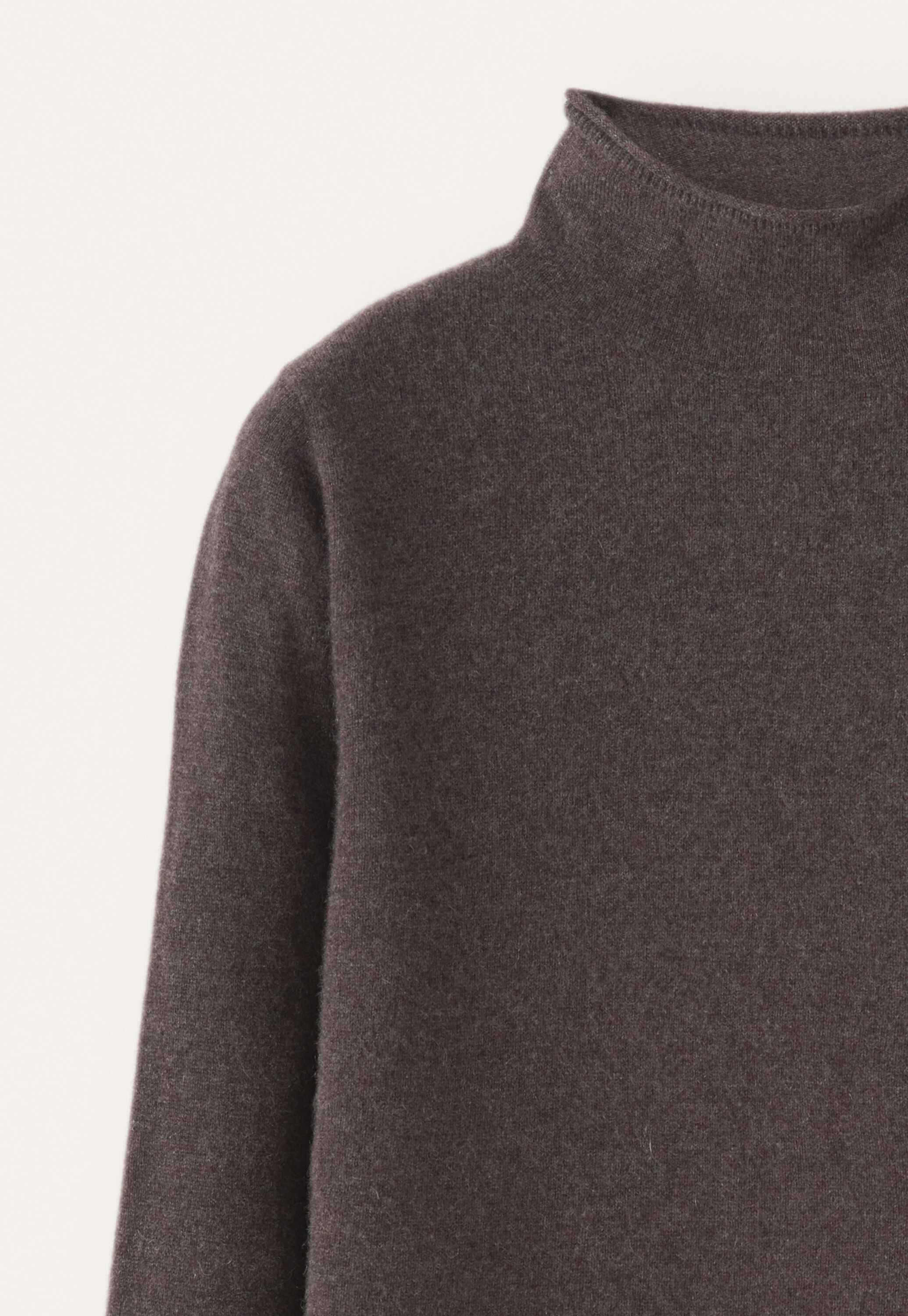 Slim funnel-neck sweater