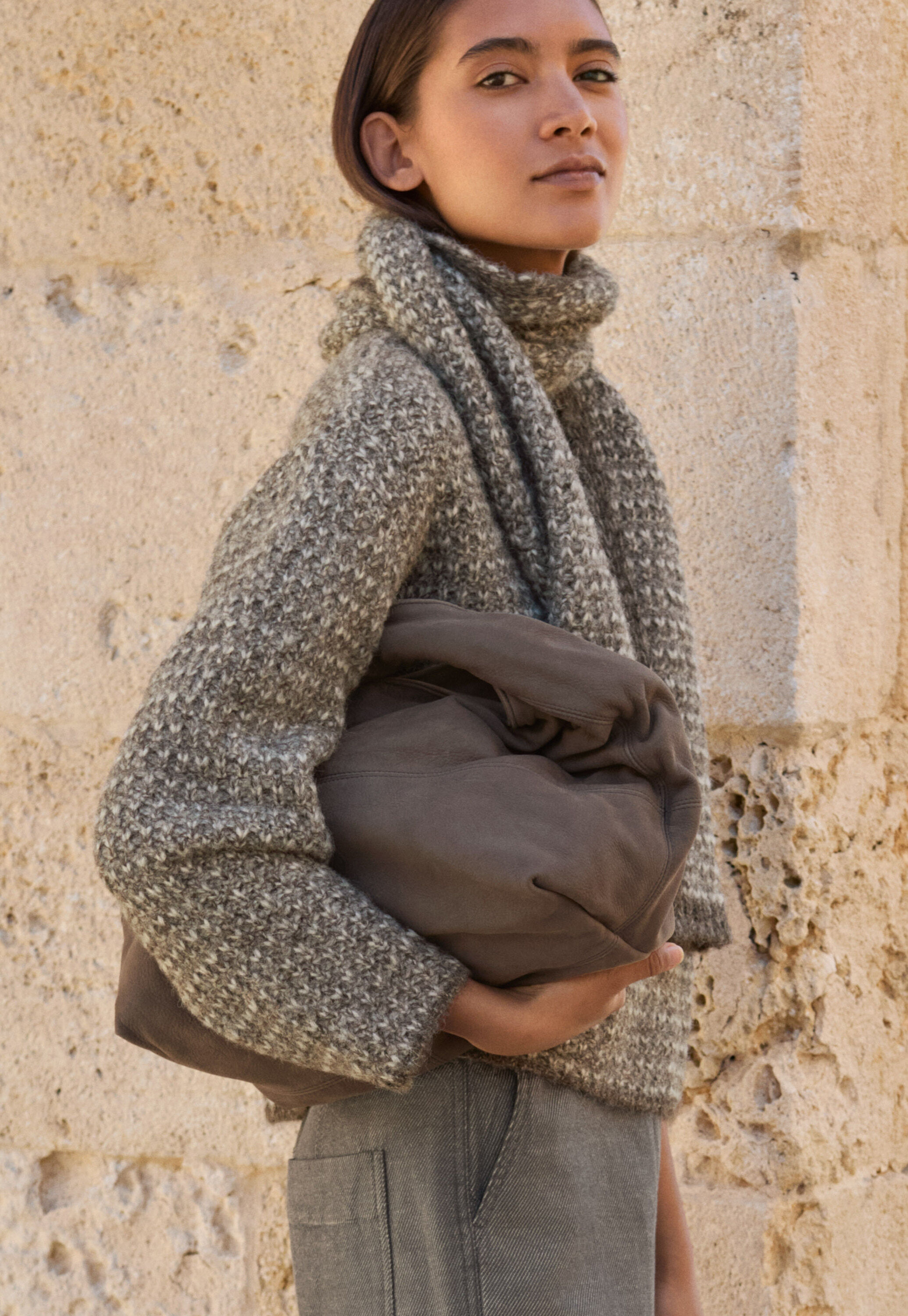 Stitch-detail sweater