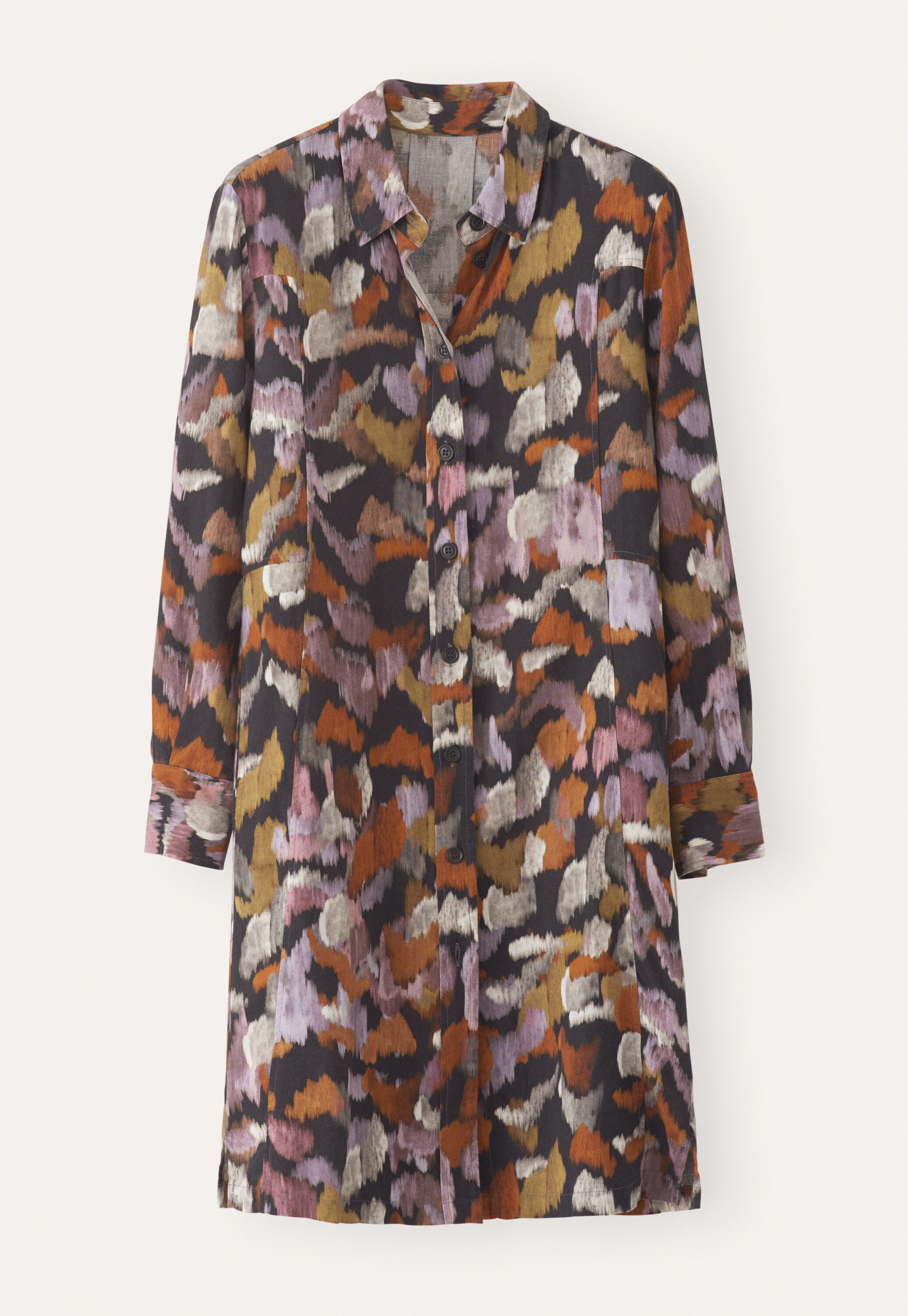 Printed shirtdress