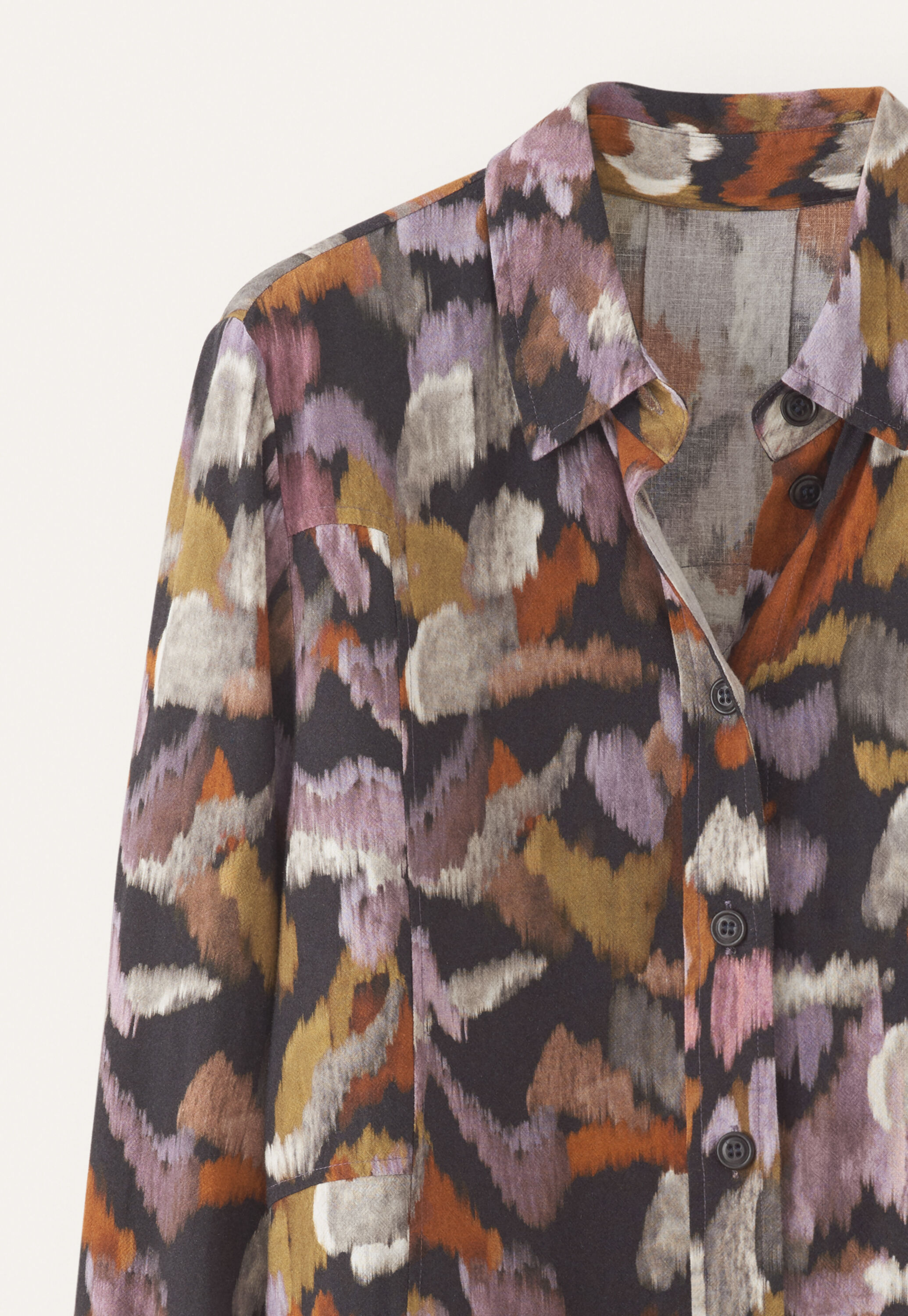 Printed shirtdress