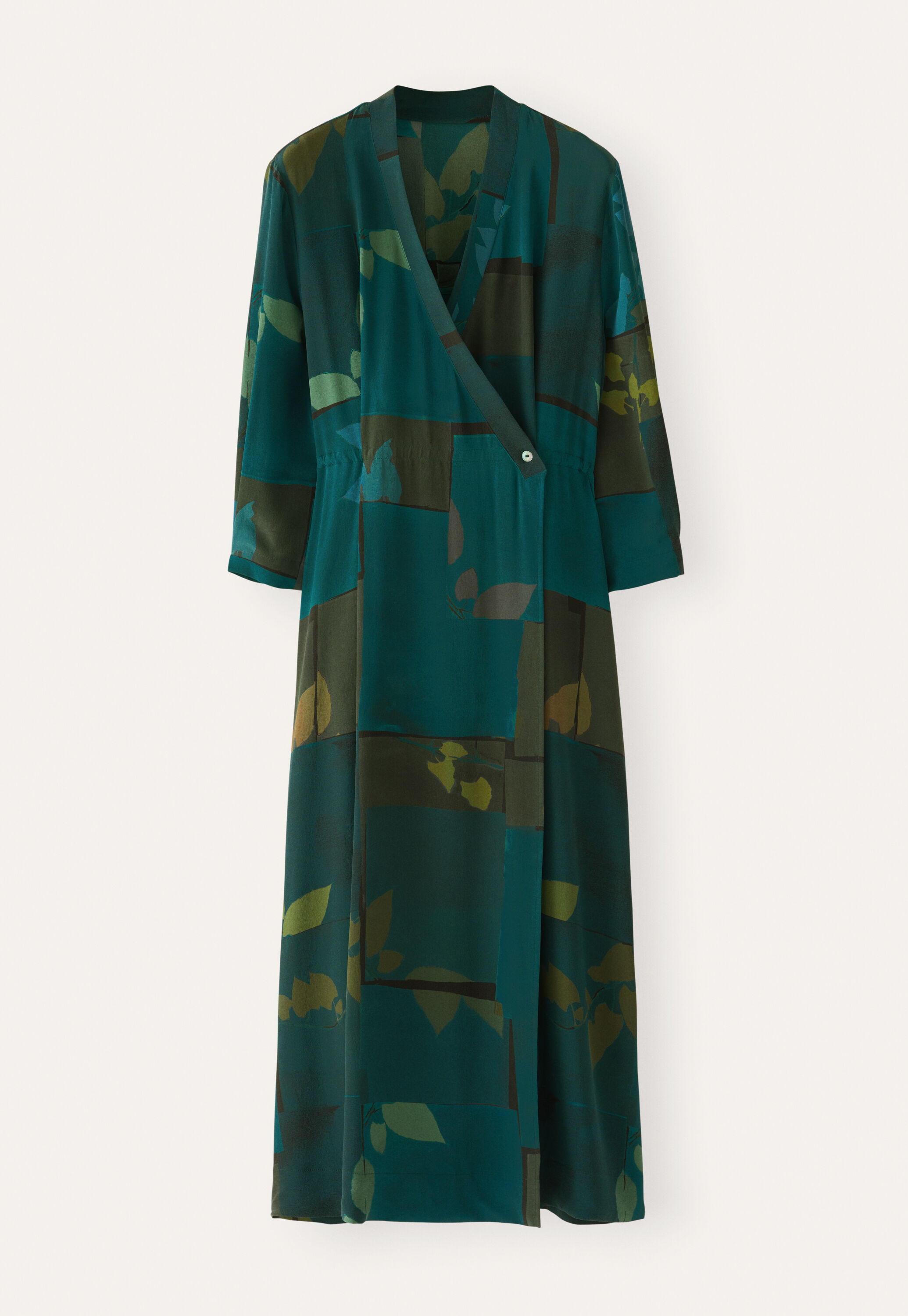 Printed wrap dress