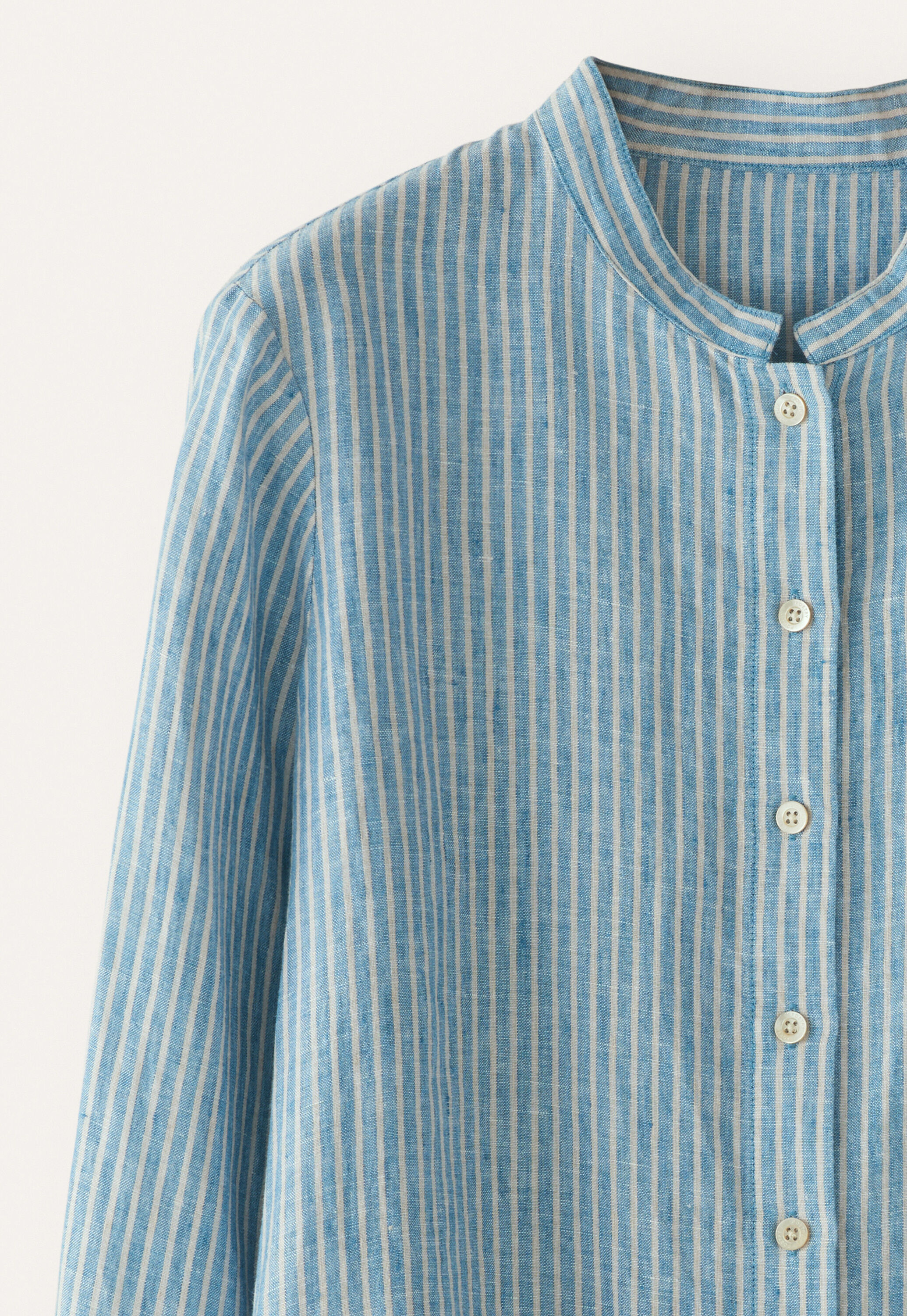 Striped shirt with peplum