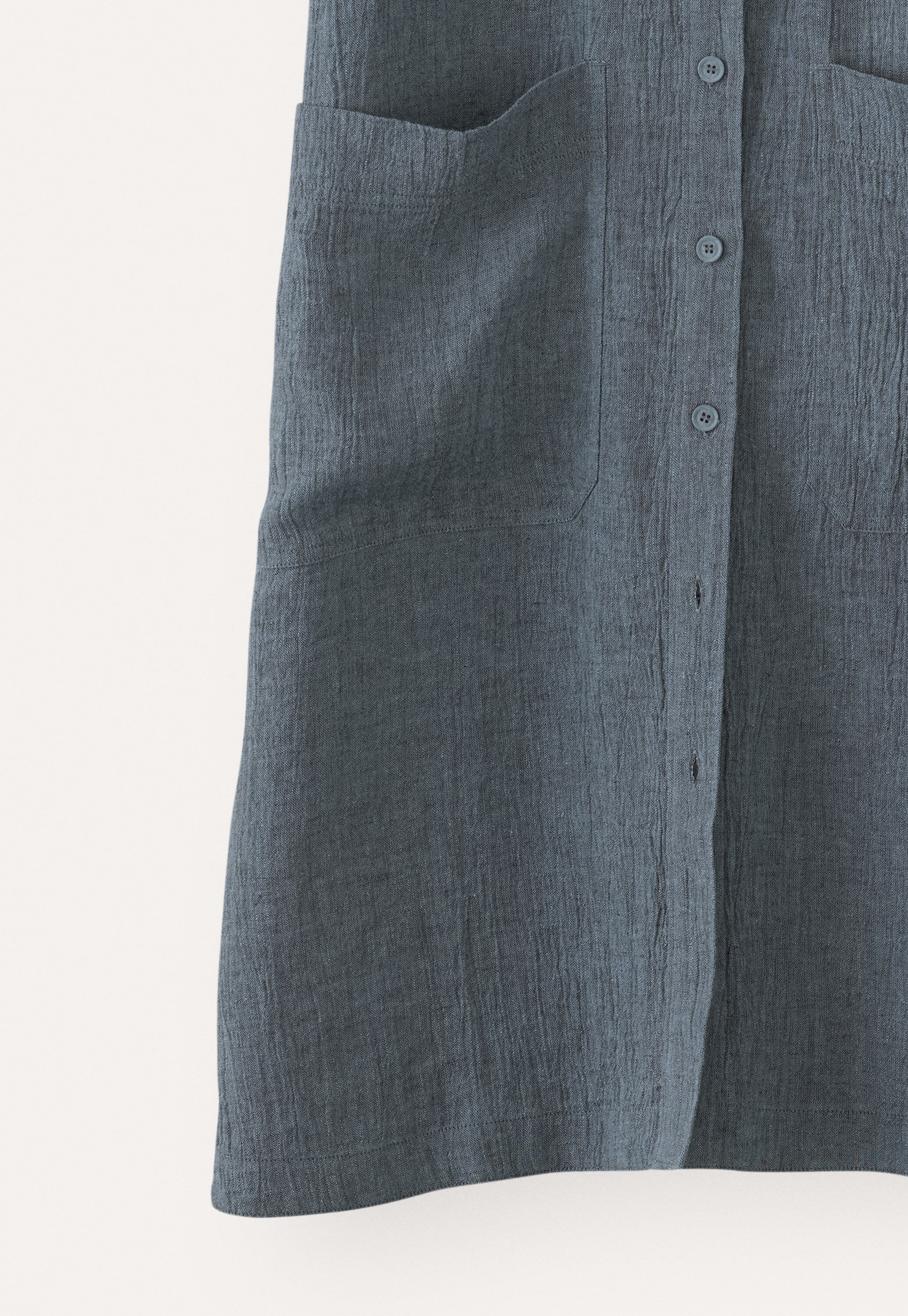 Button-through shift dress
