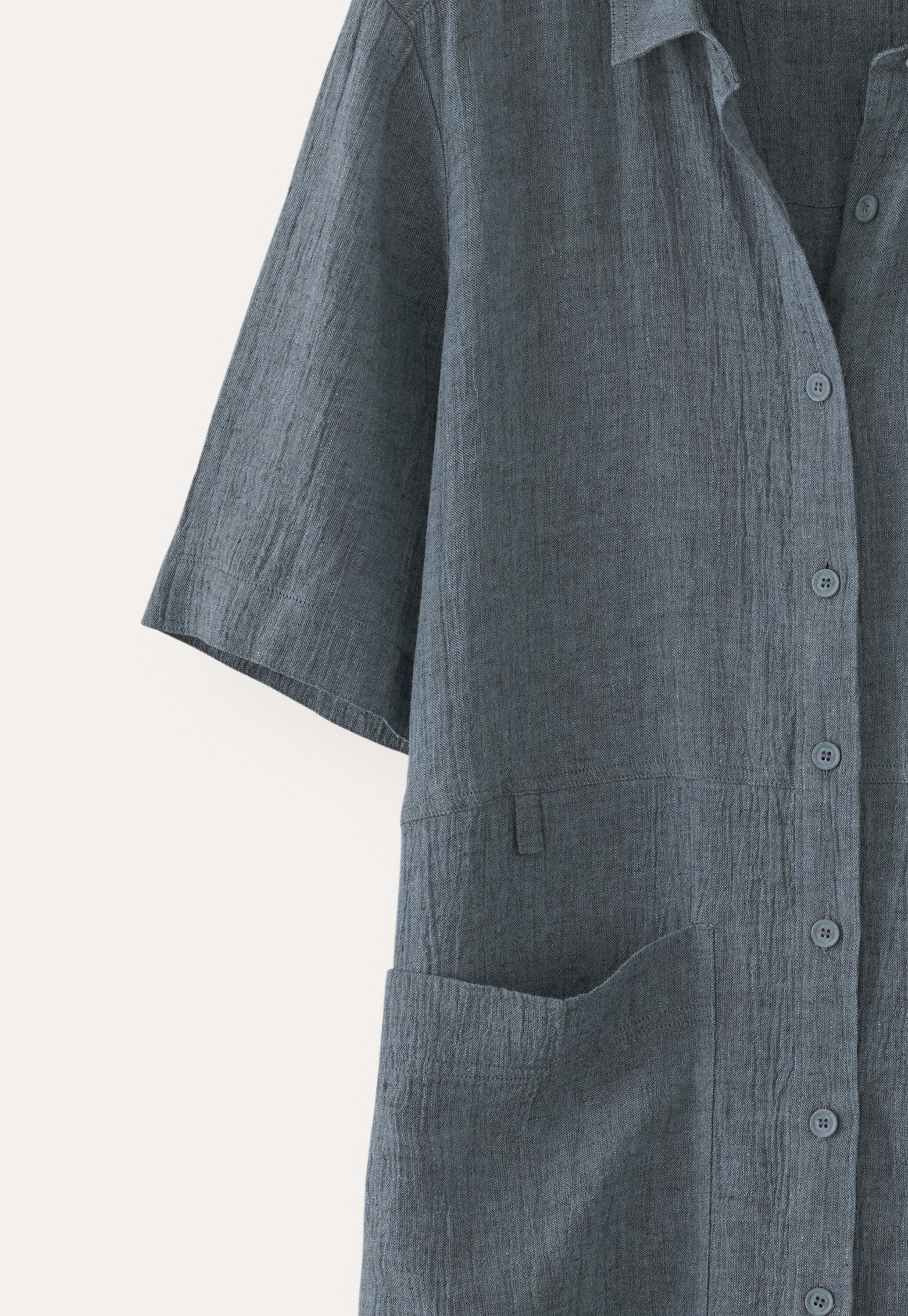 Button-through shift dress