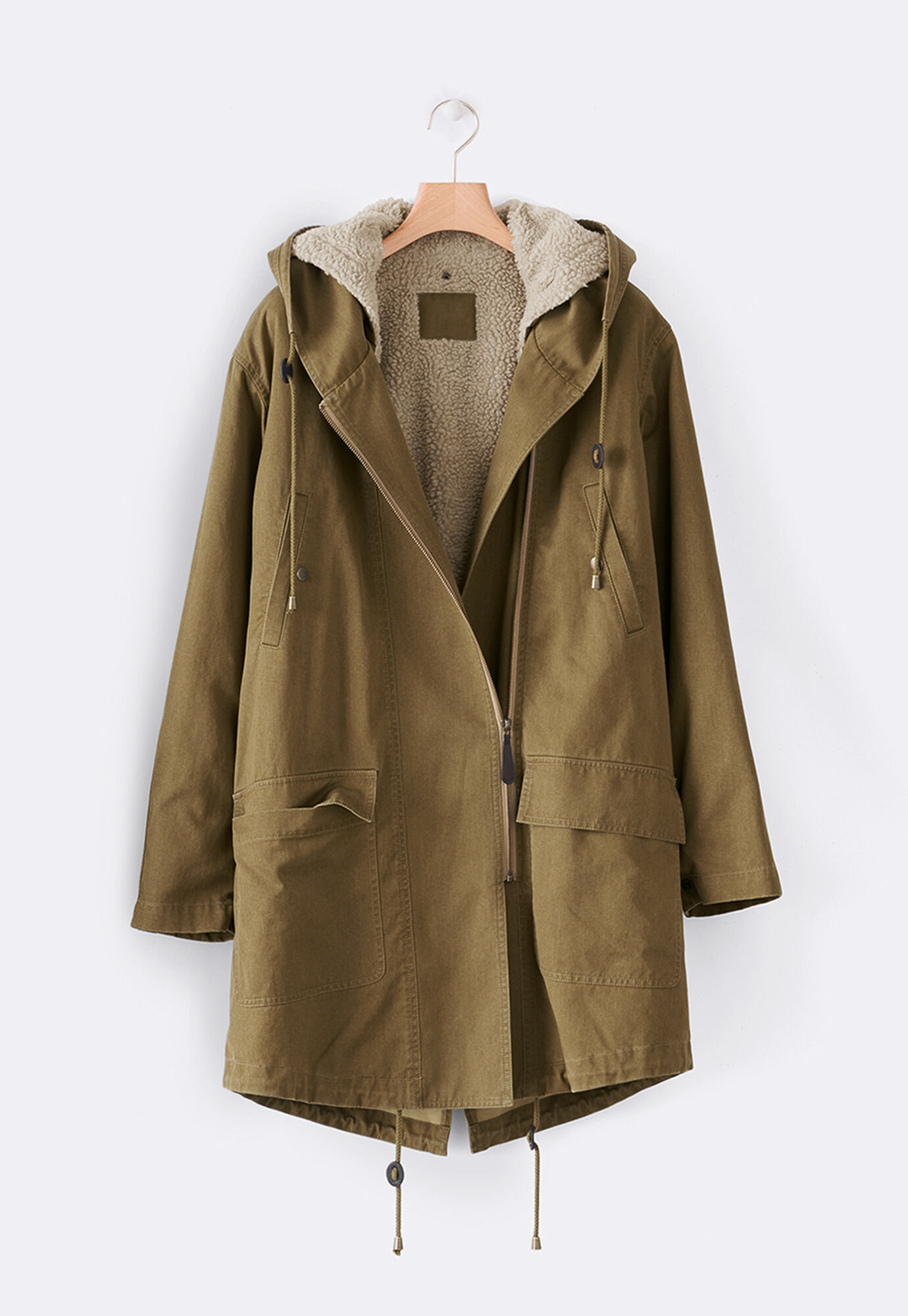 Faux-fur lined parka