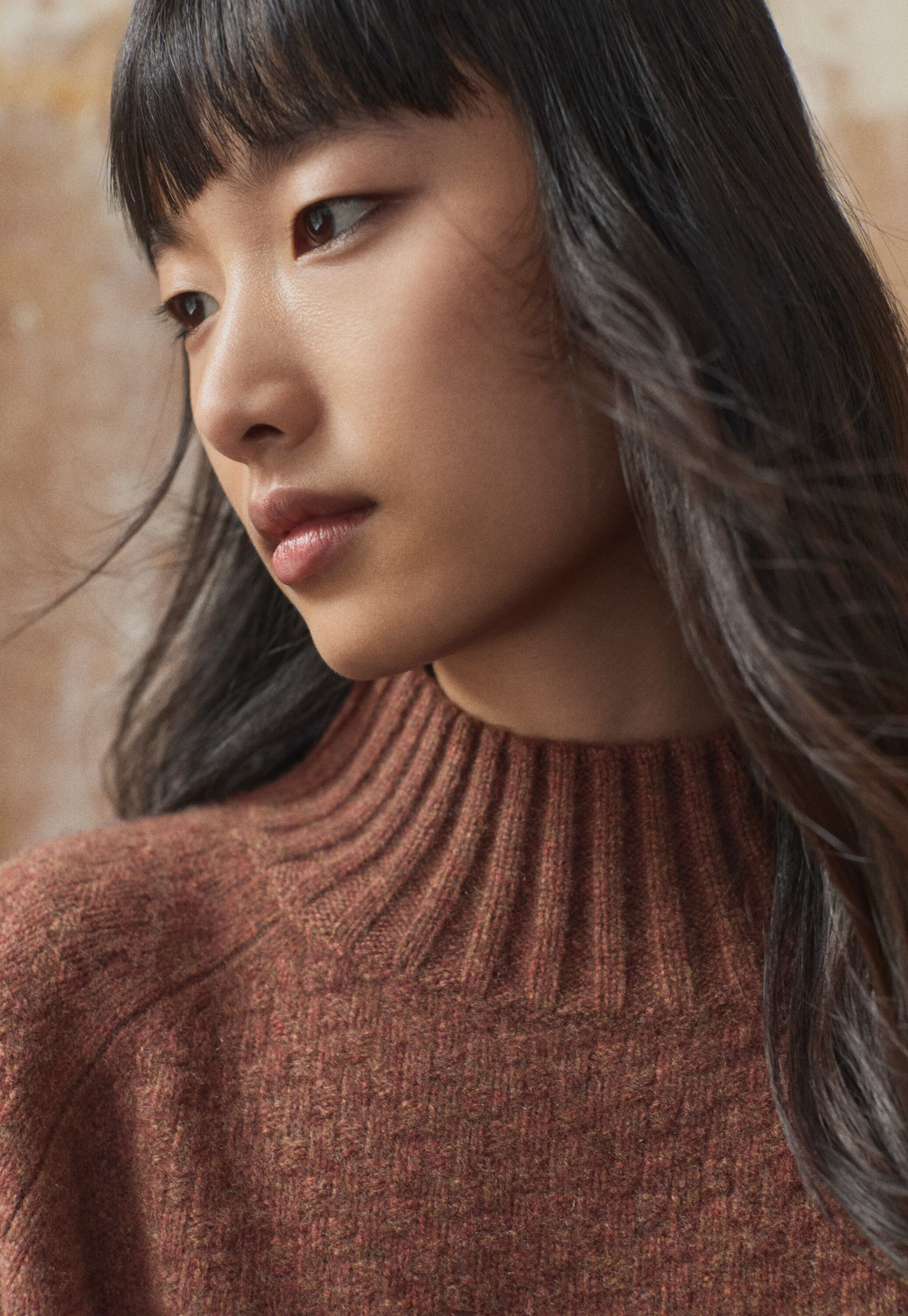 Funnel-neck sweater