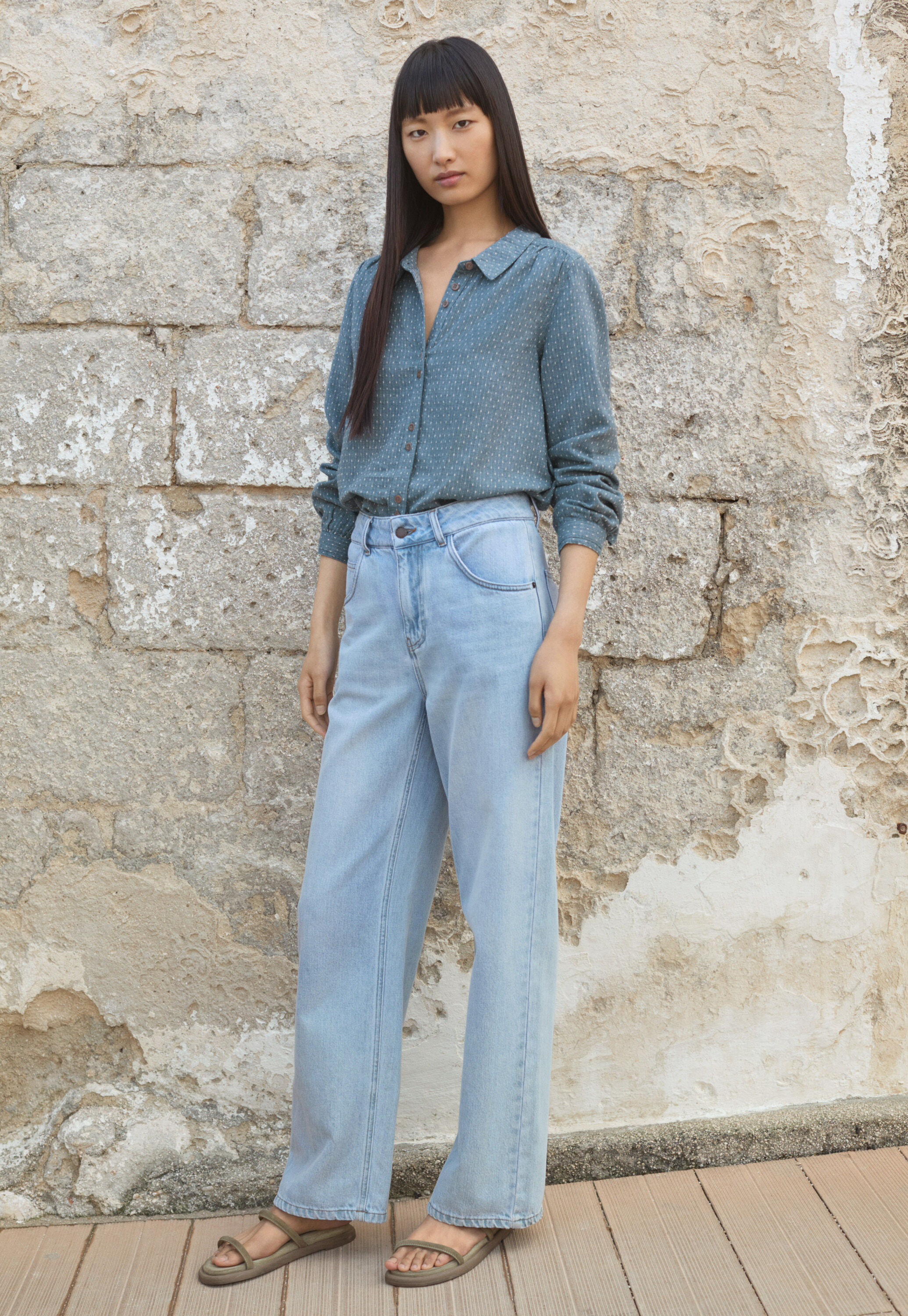 Dash-weave shirt