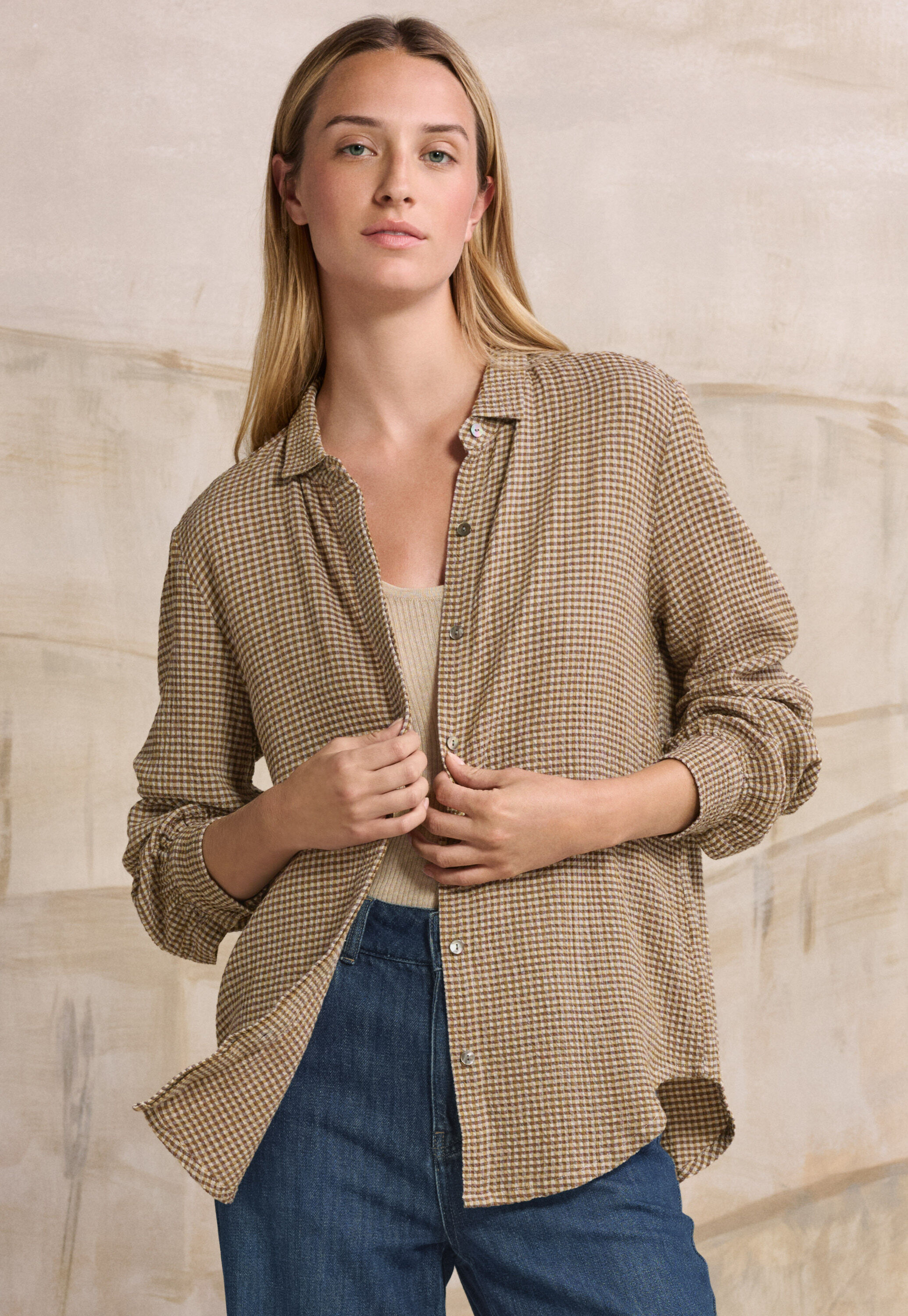 Gingham overshirt