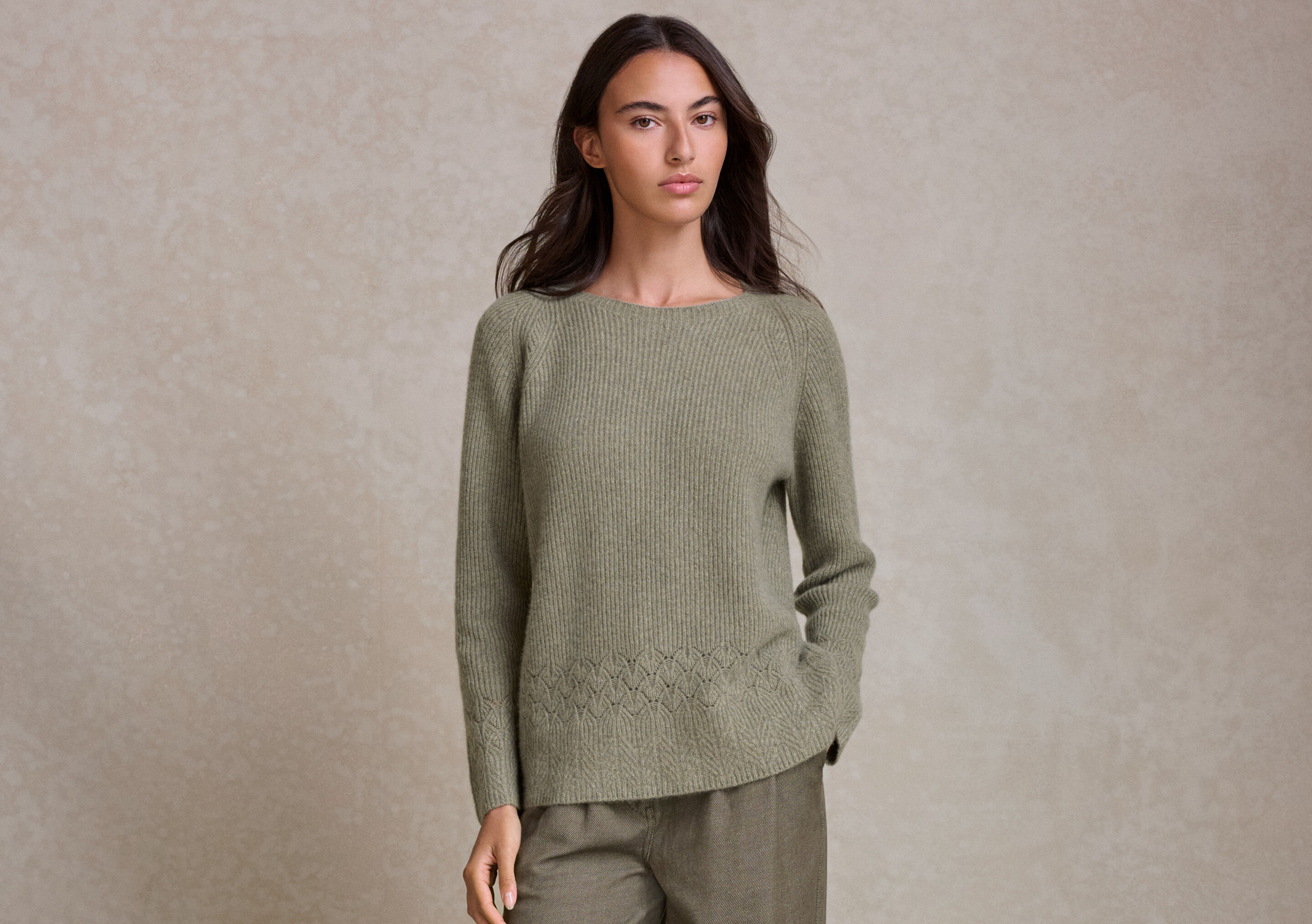 Stitch-hem sweater